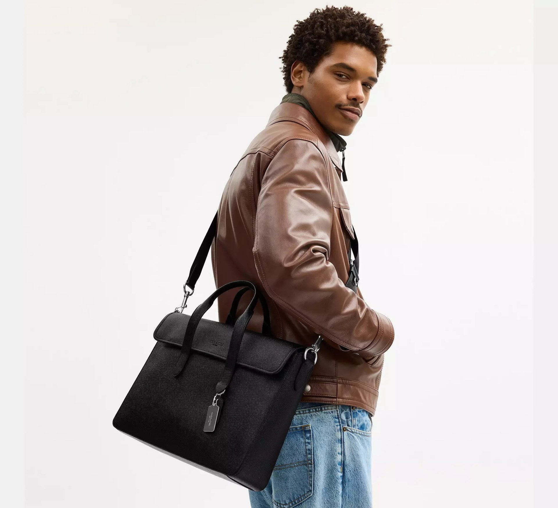 Coach Sullivan Portfolio Brief – Silver/Black - Mind Türkiye