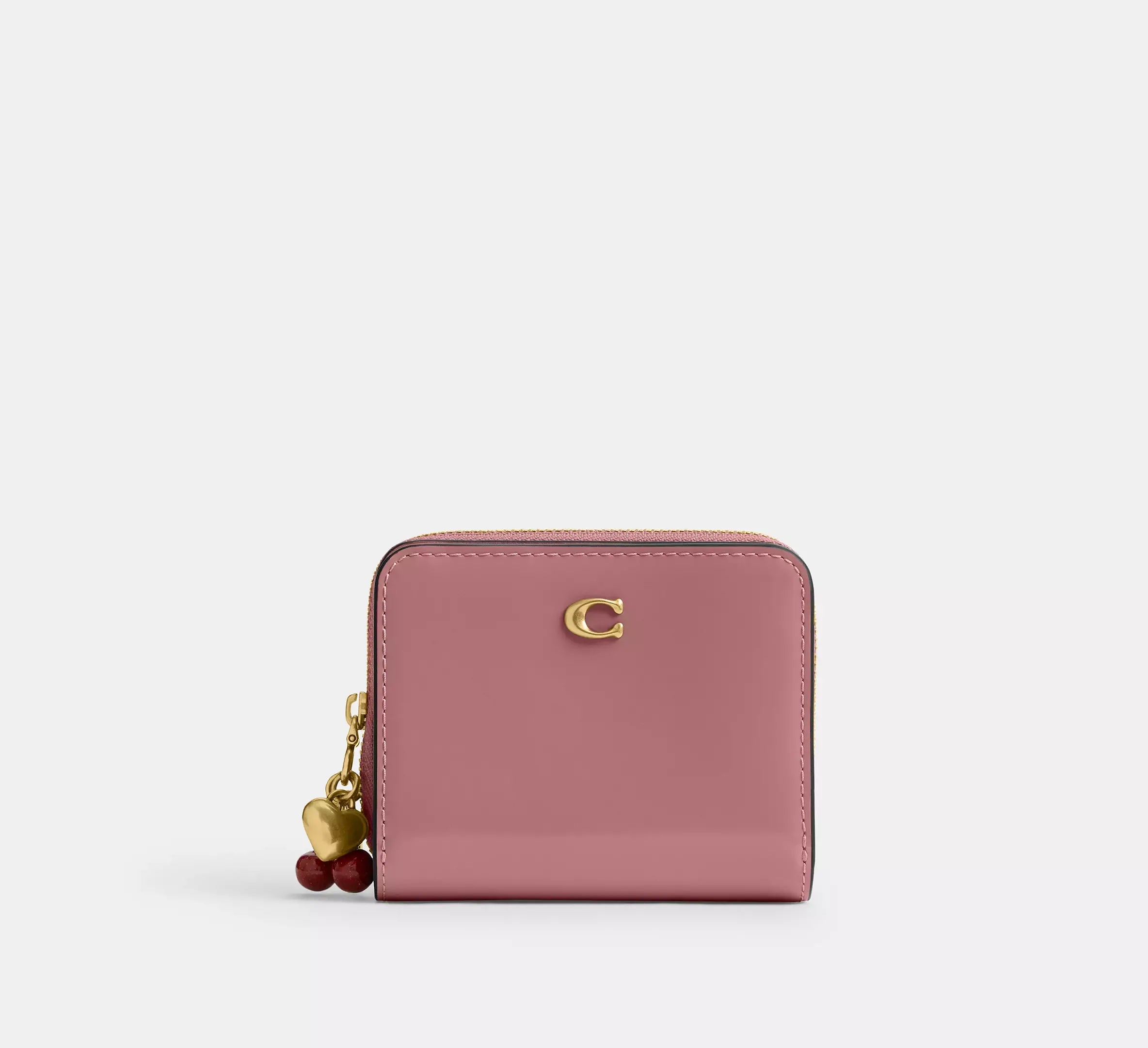 Coach Essential Billfold Wallet With Charms – Brass/Peony - Mind Türkiye