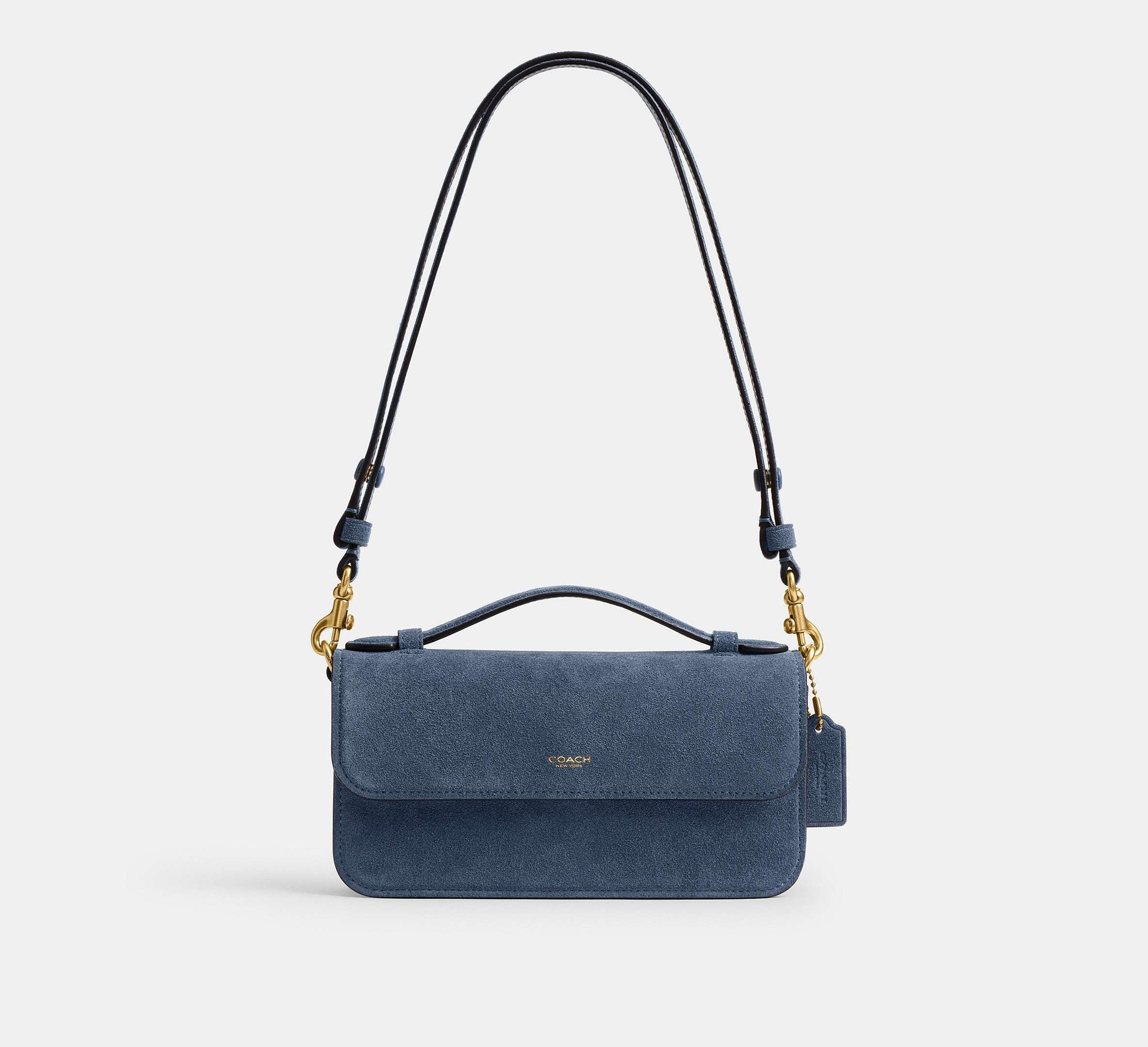 Coach Elora Top Handle Crossbody Bag SEZON – Brass/Light Denim - Mind Türkiye