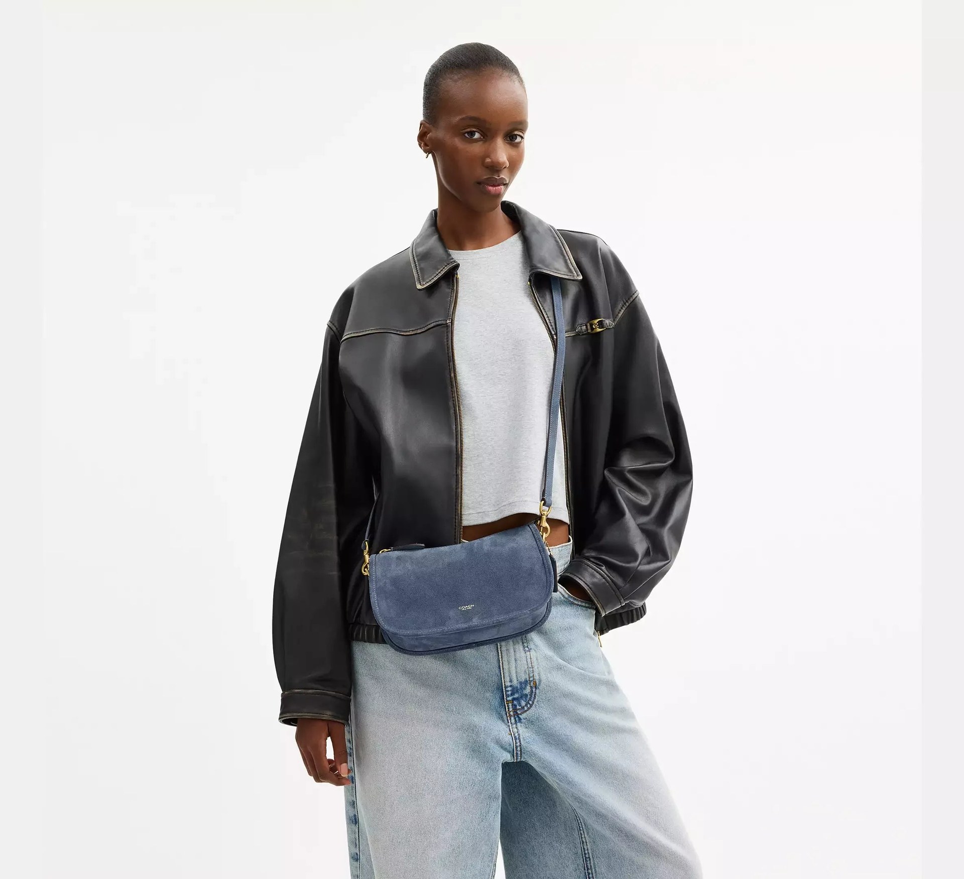 Coach Waverly Bag – Suede/Brass/Light Denim - Mind Türkiye