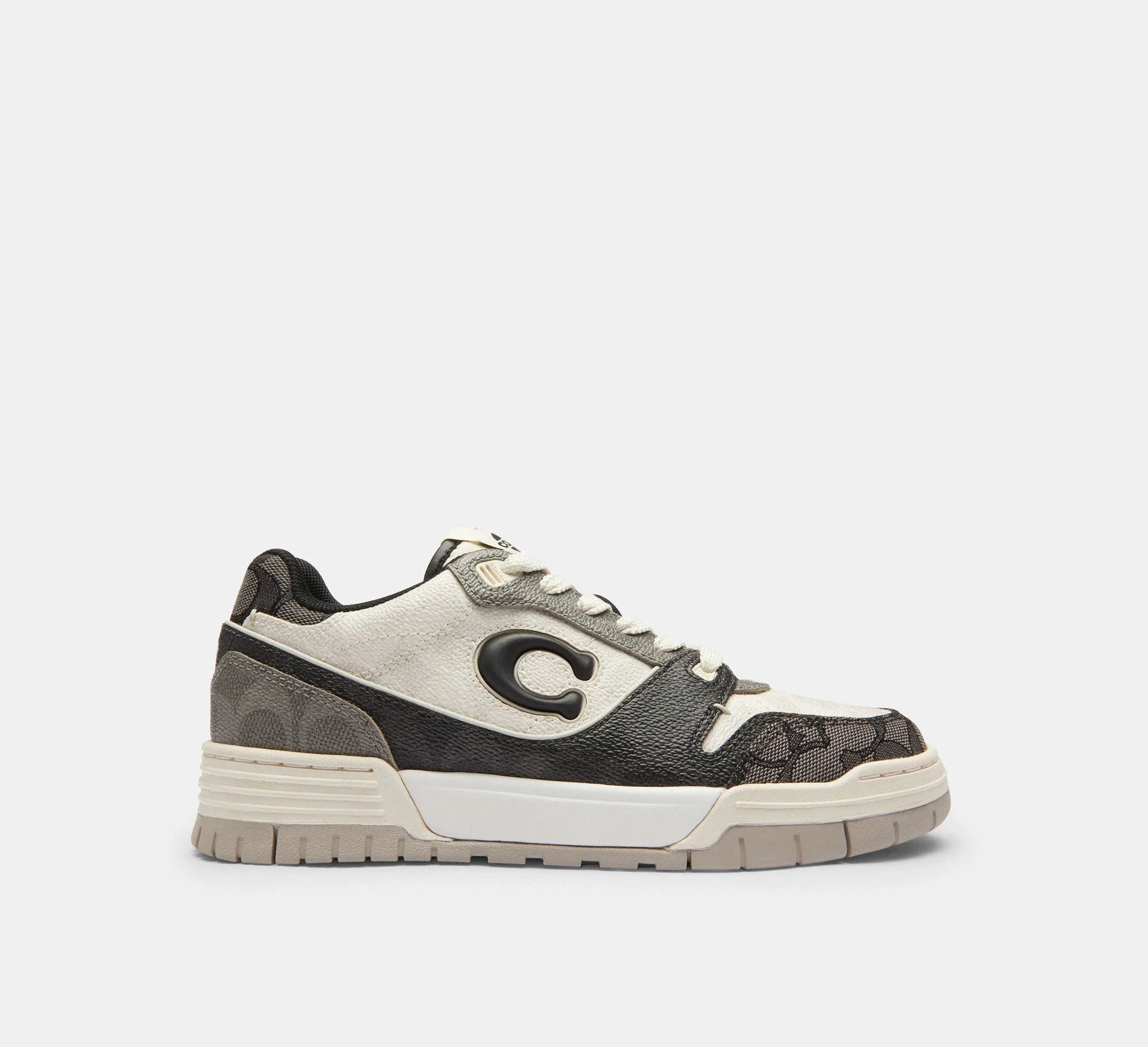 Coach Women’s Soho Sneaker In Mixed Signature – Black/Chalk - Mind Türkiye