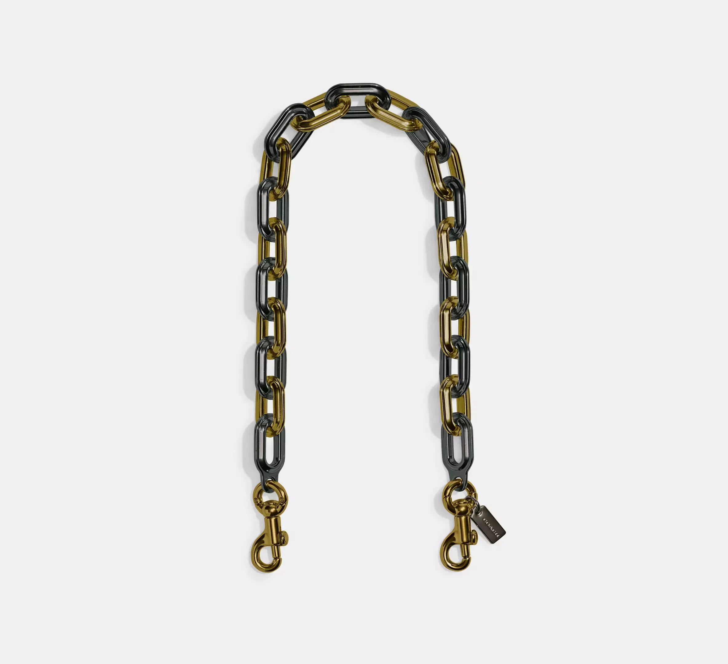 Coach Link Chain Strap – Metal/Brass/Pewter - Mind Türkiye