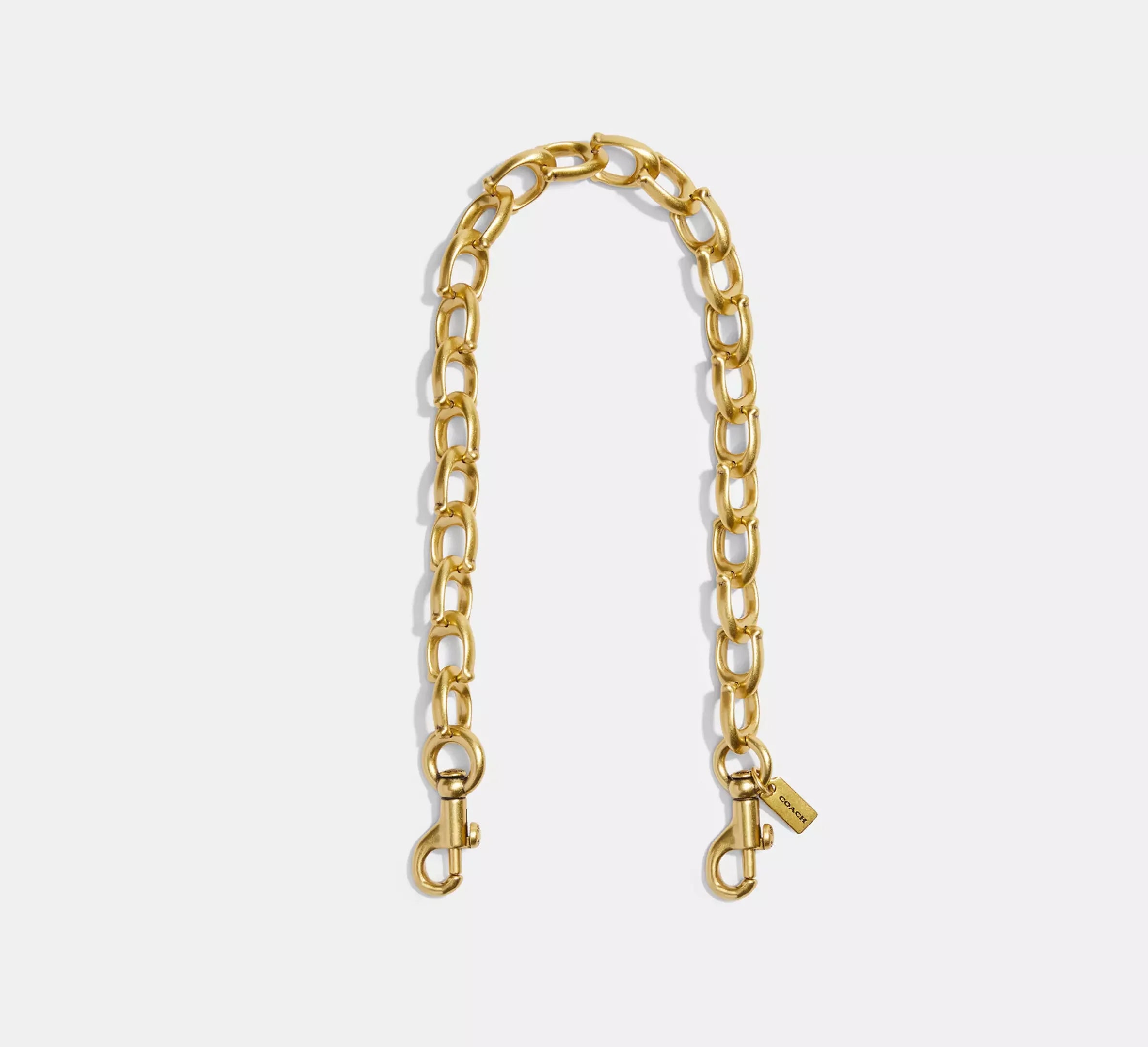 Coach Signature Link Chain Strap – Metal/Brass - Mind Türkiye