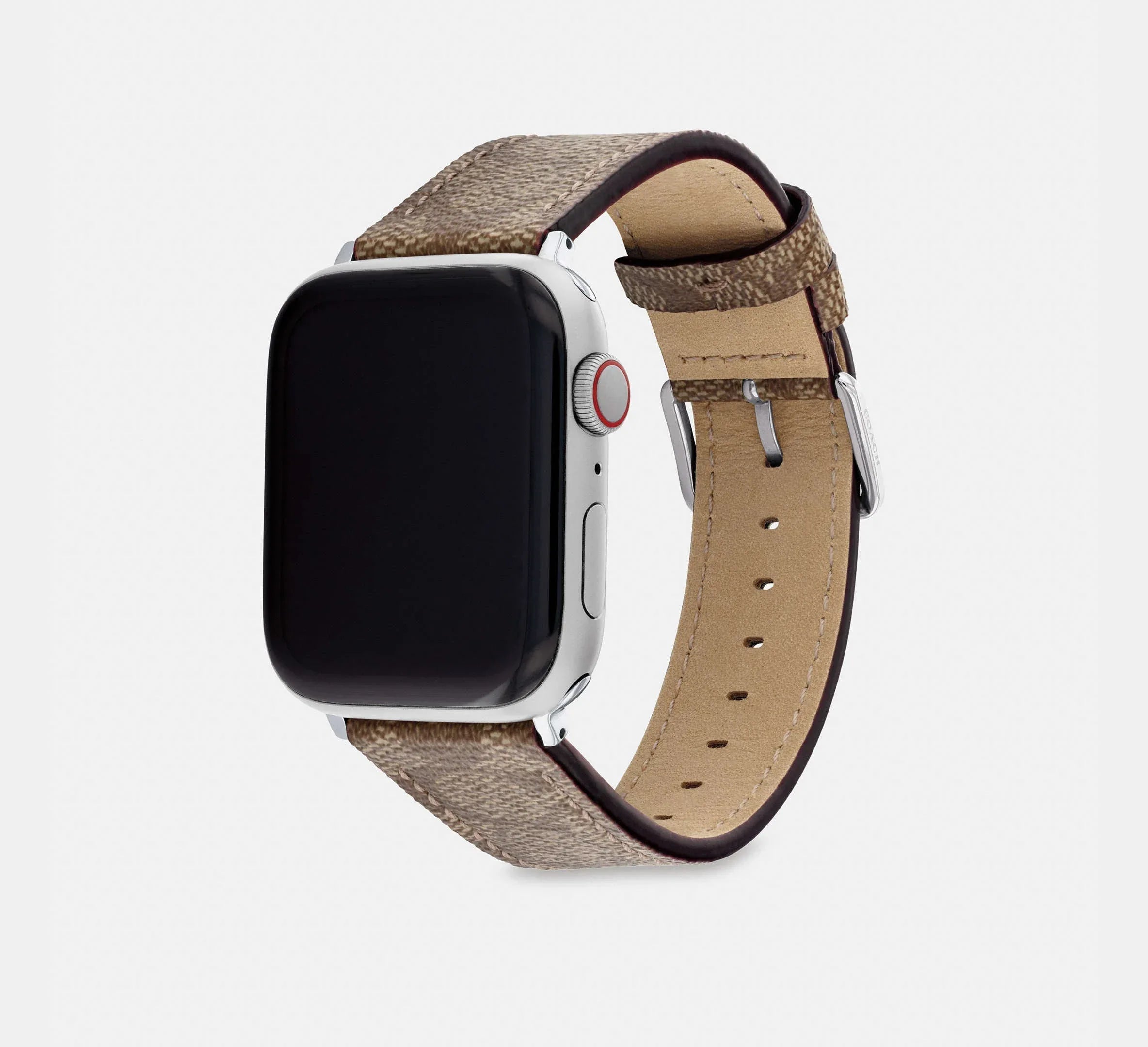 Coach Apple Watch® Strap, 42 Mm And 44 Mm – Khaki - Mind Türkiye