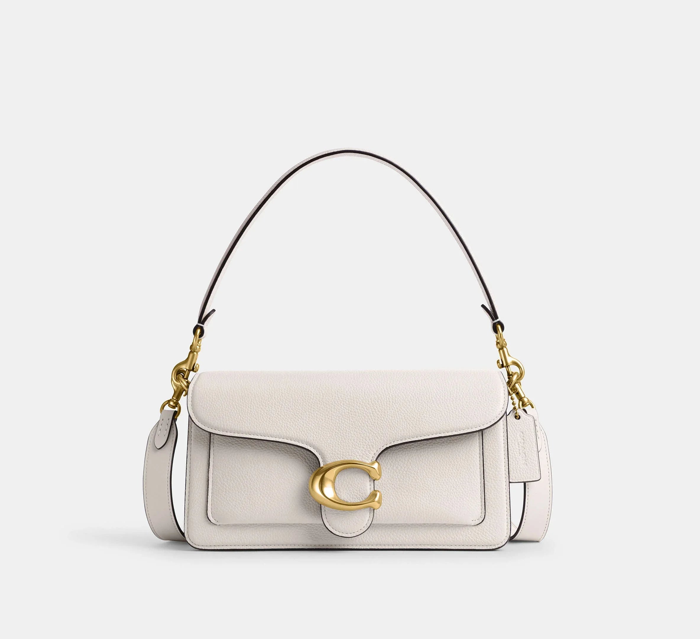 Coach Tabby Shoulder Bag 26 – Brass/Chalk - Mind Türkiye