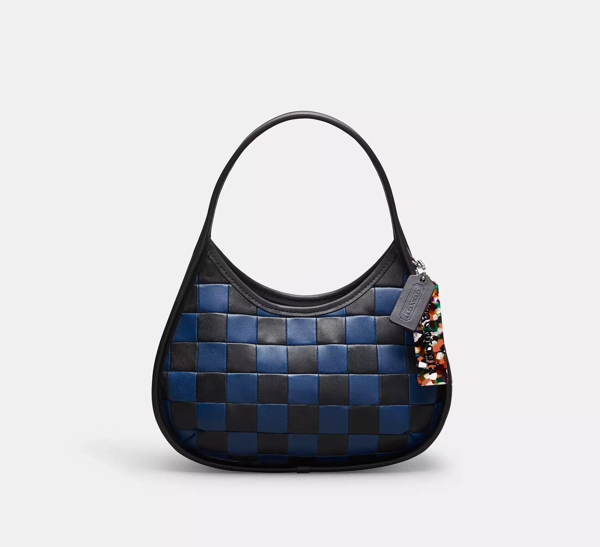Coach Ergo Bag In Checkerboard Upcrafted Leather – Midnight Navy/Black - Mind Türkiye