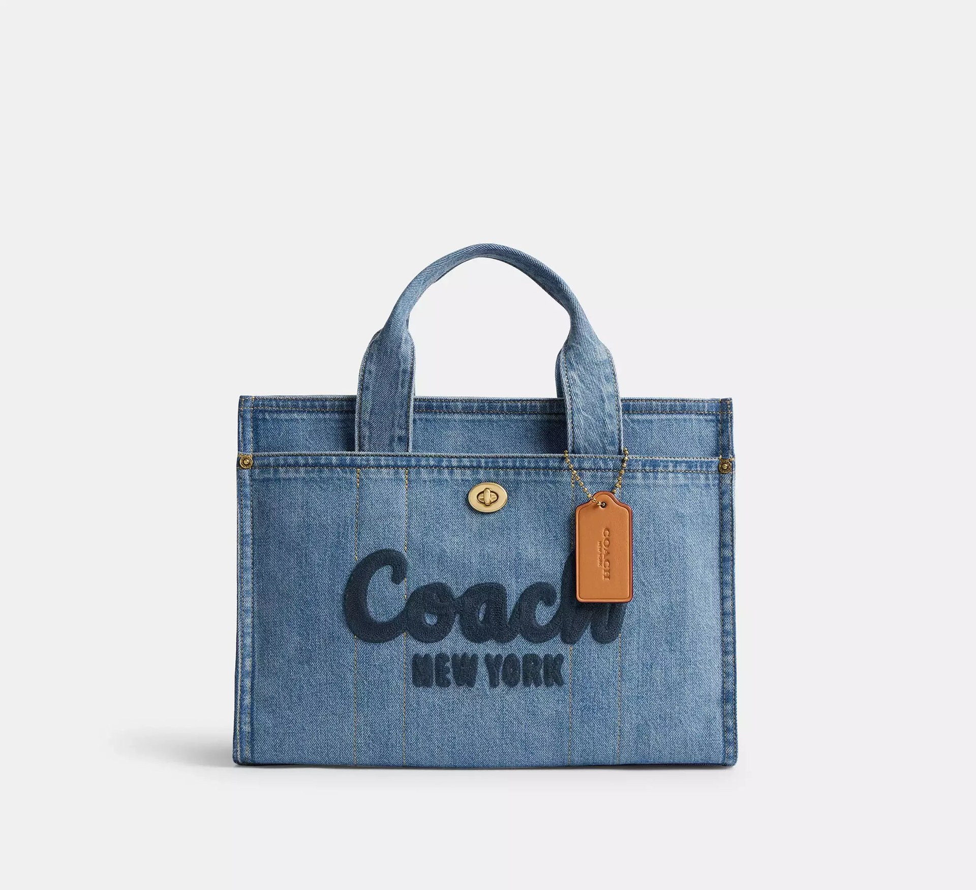 Coach Cargo Tote Bag – Brass/Indigo - Mind Türkiye