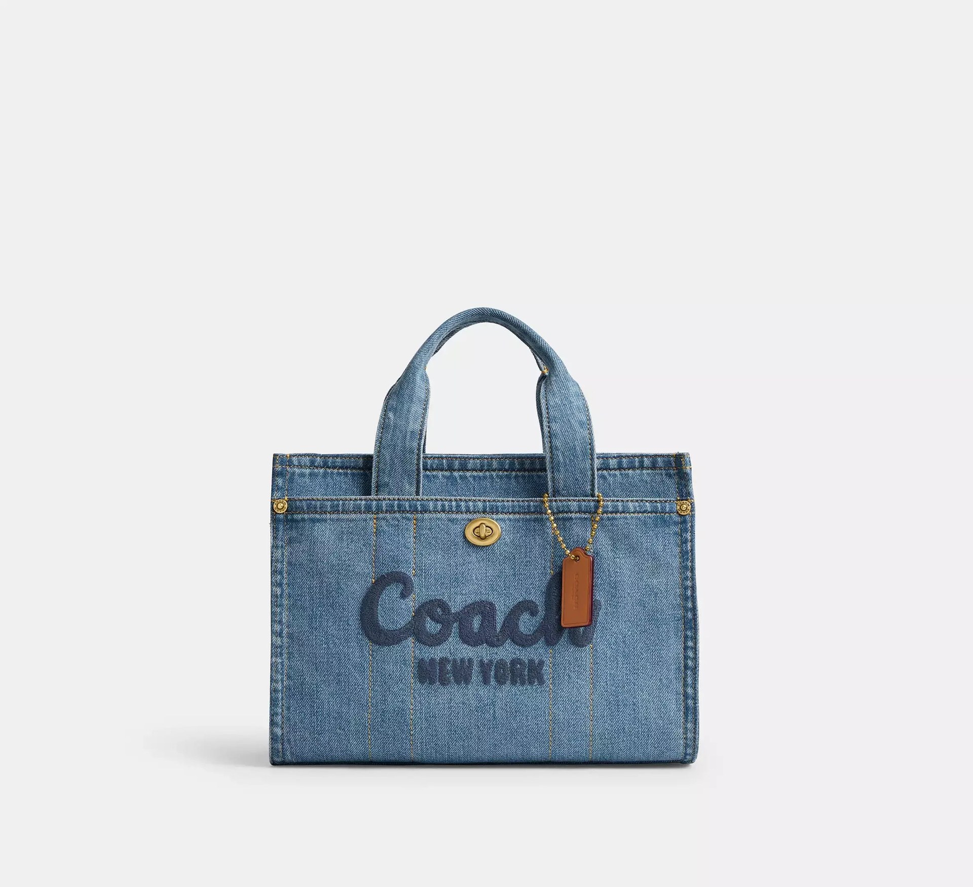 Coach Cargo Tote Bag 26 – Brass/Indigo - Mind Türkiye