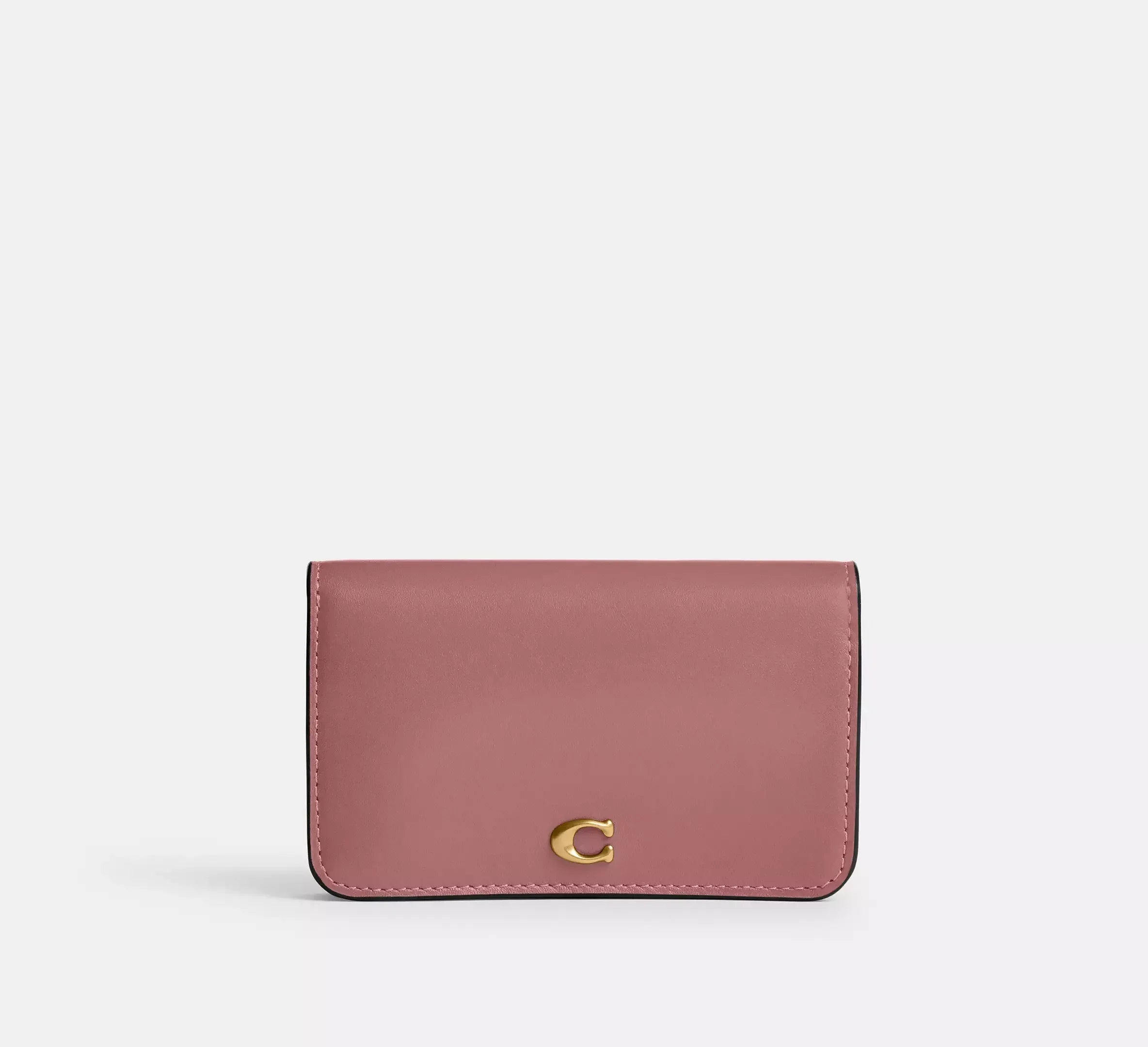 Coach Essential Slim Card Case – Brass/Peony - Mind Türkiye