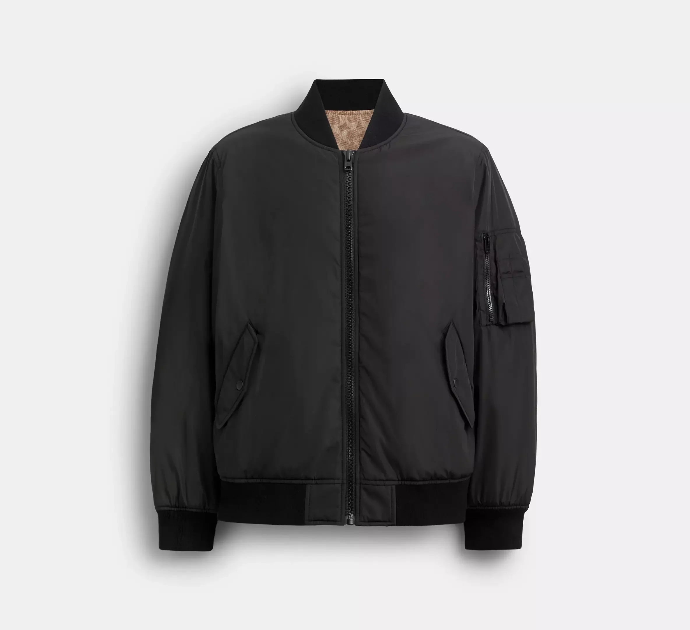 Coach Reversible Ma-1 Jacket In Recycled – Black / Khaki Sig - Mind Türkiye