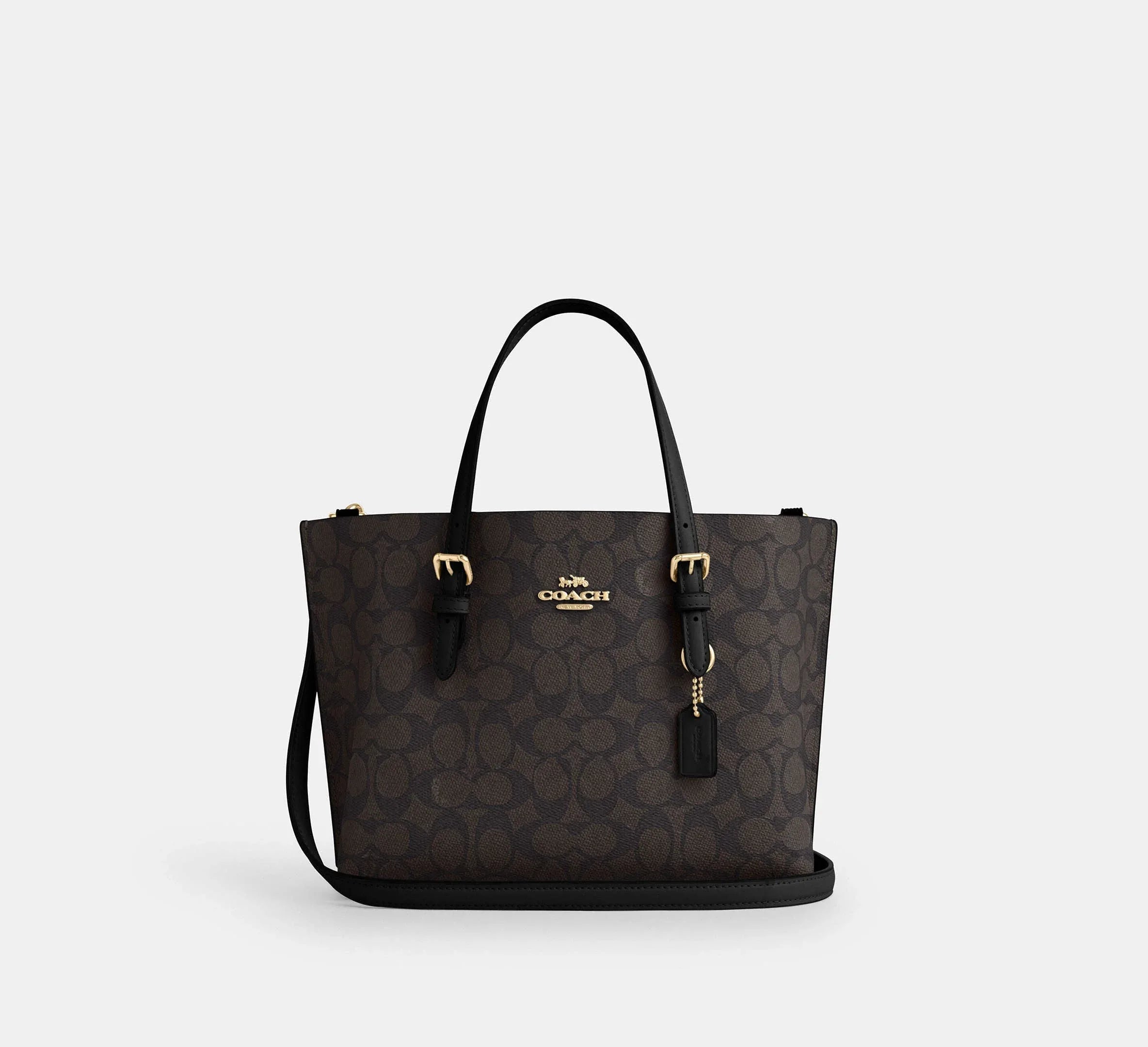 Coach Mollie Tote Bag 25 In Signature – Gold/Walnut/Black - Mind Türkiye