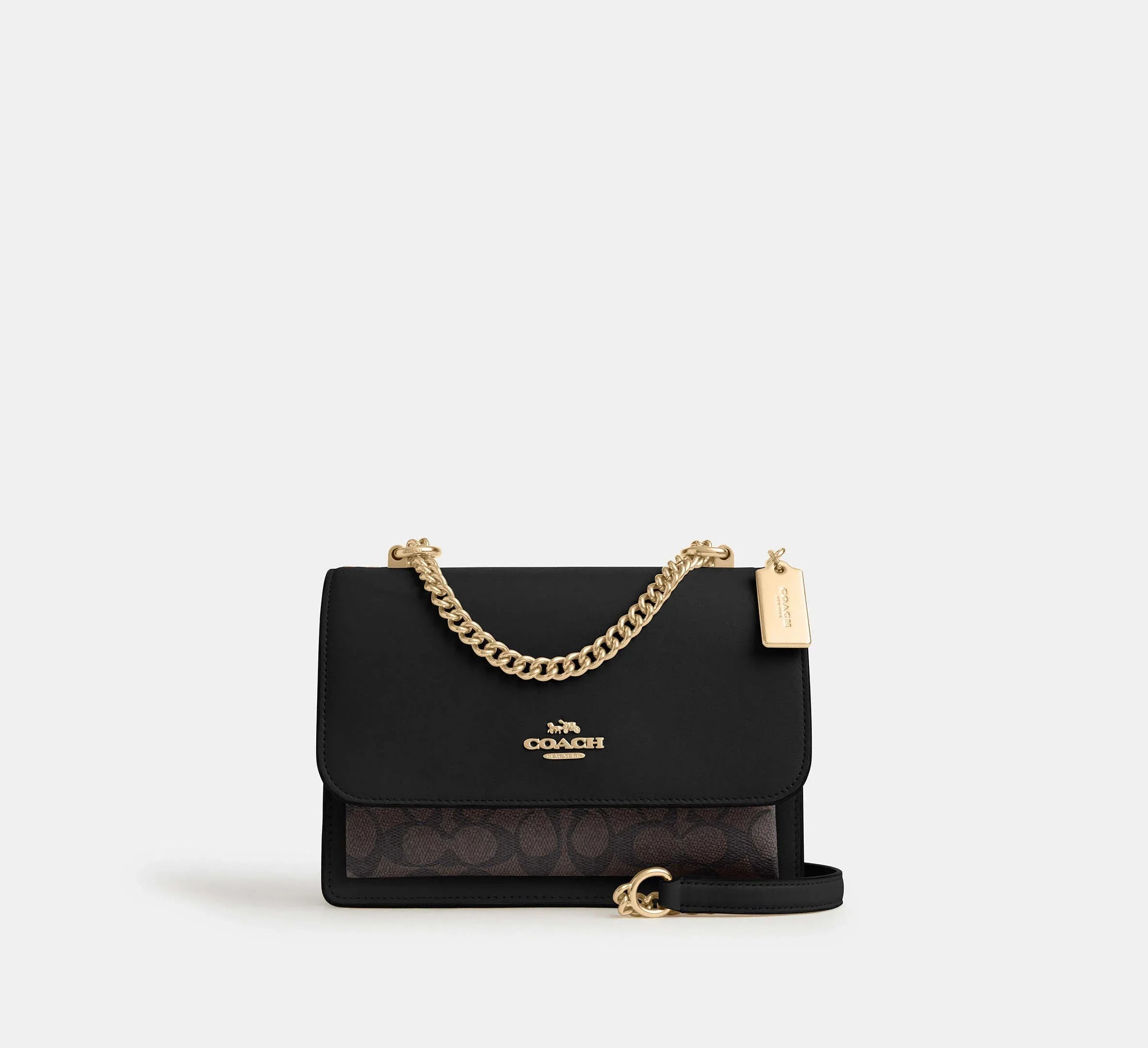 Coach Klare Crossbody Bag In Signature – Gold/Walnut/Black - Mind Türkiye