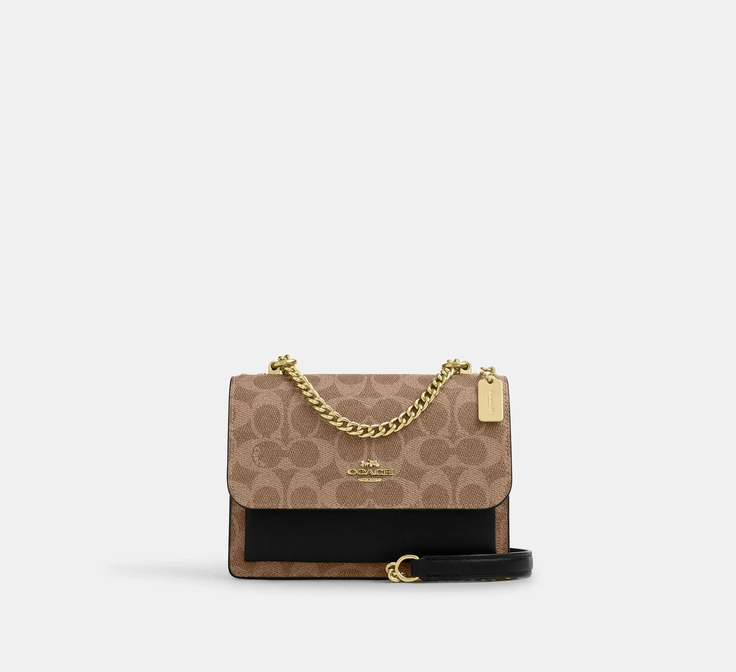 Coach Mini Klare Crossbody Bag In Signature Gold/Tan/Black - Mind Türkiye