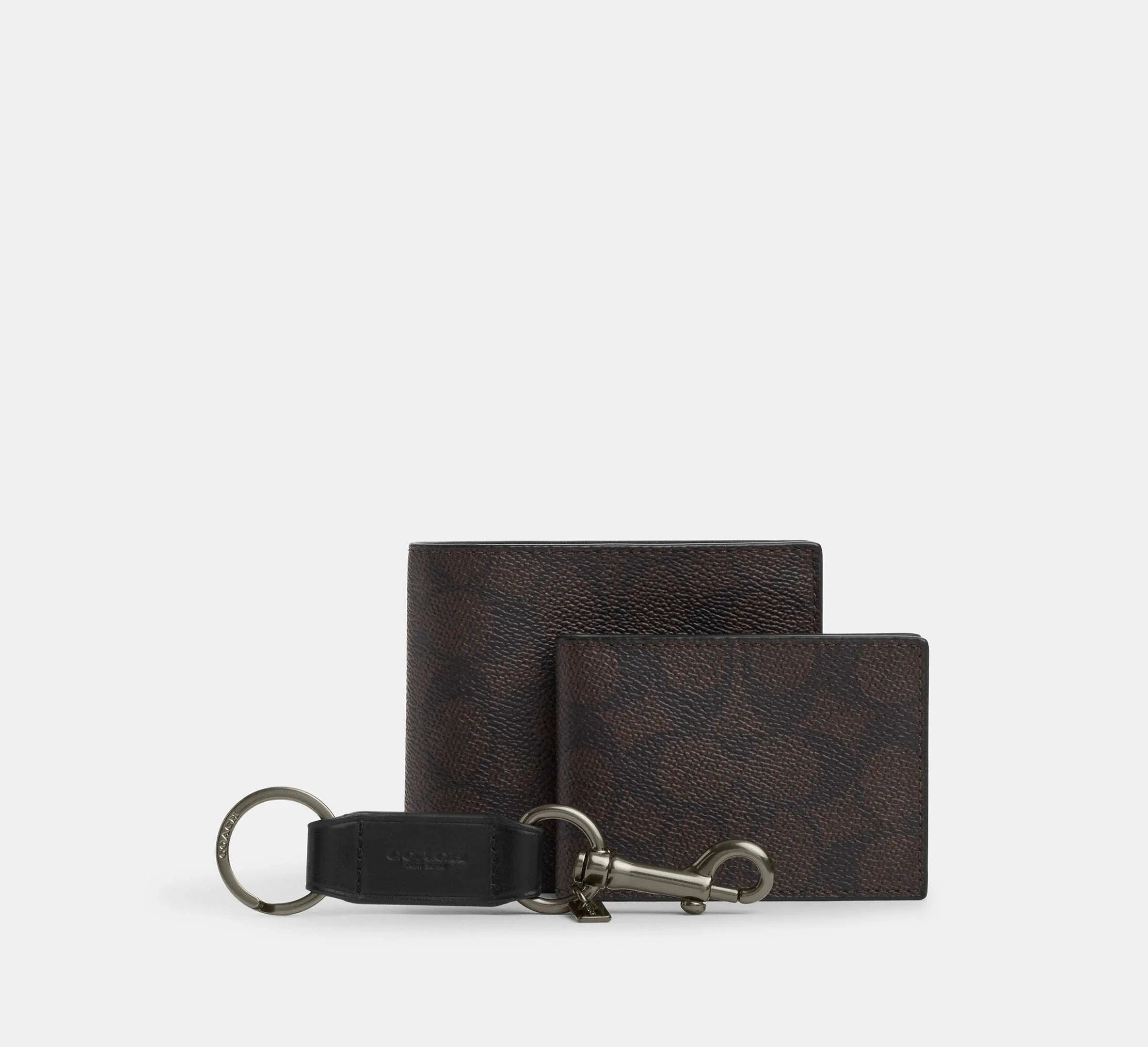 Coach 3 In 1 Wallet Gift Set In Signature Qb/Walnut/Black - Mind Türkiye