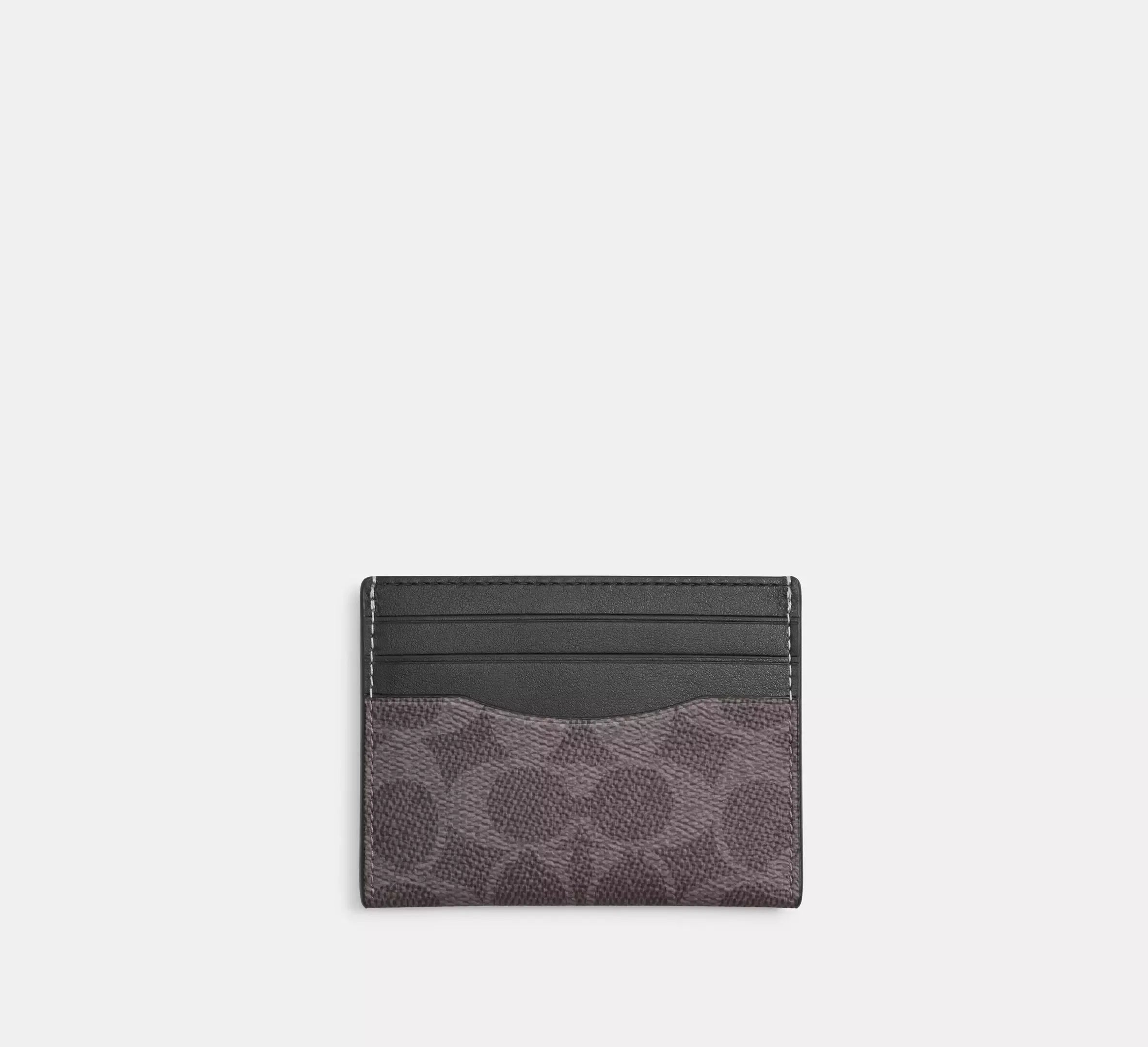 Coach Slim Id Card Case In Signature – Grey/Charcoal - Mind Türkiye