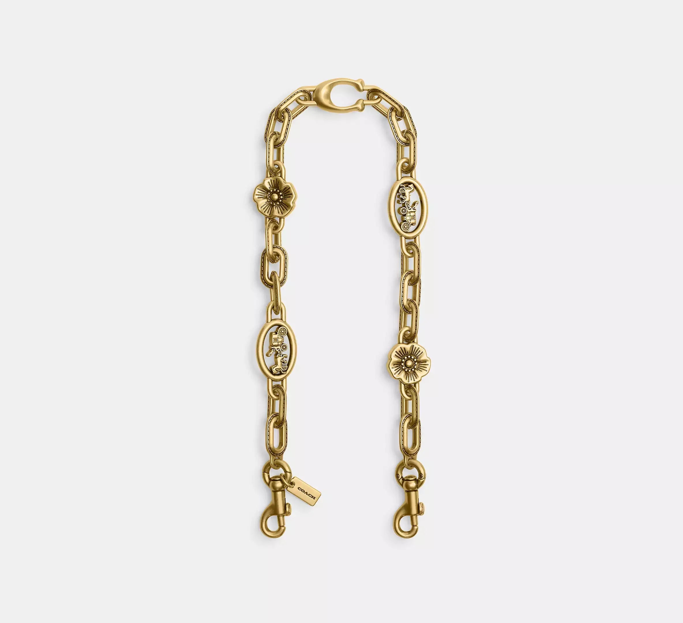 Coach Horse And Carriage Chain Strap – Brass/Brass - Mind Türkiye