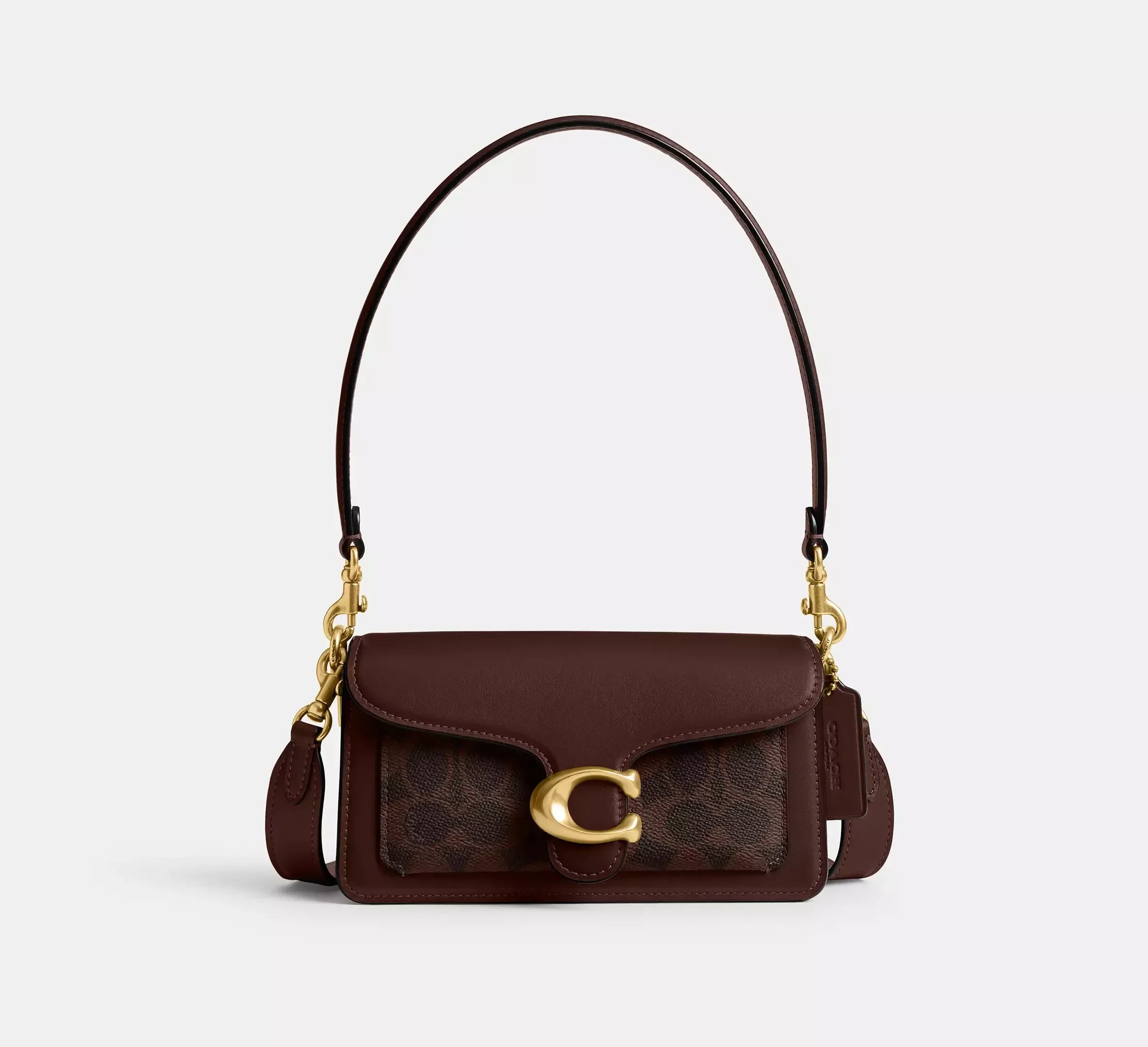Coach Tabby Shoulder Bag 20 In Signature – Brass/Maple - Mind Türkiye