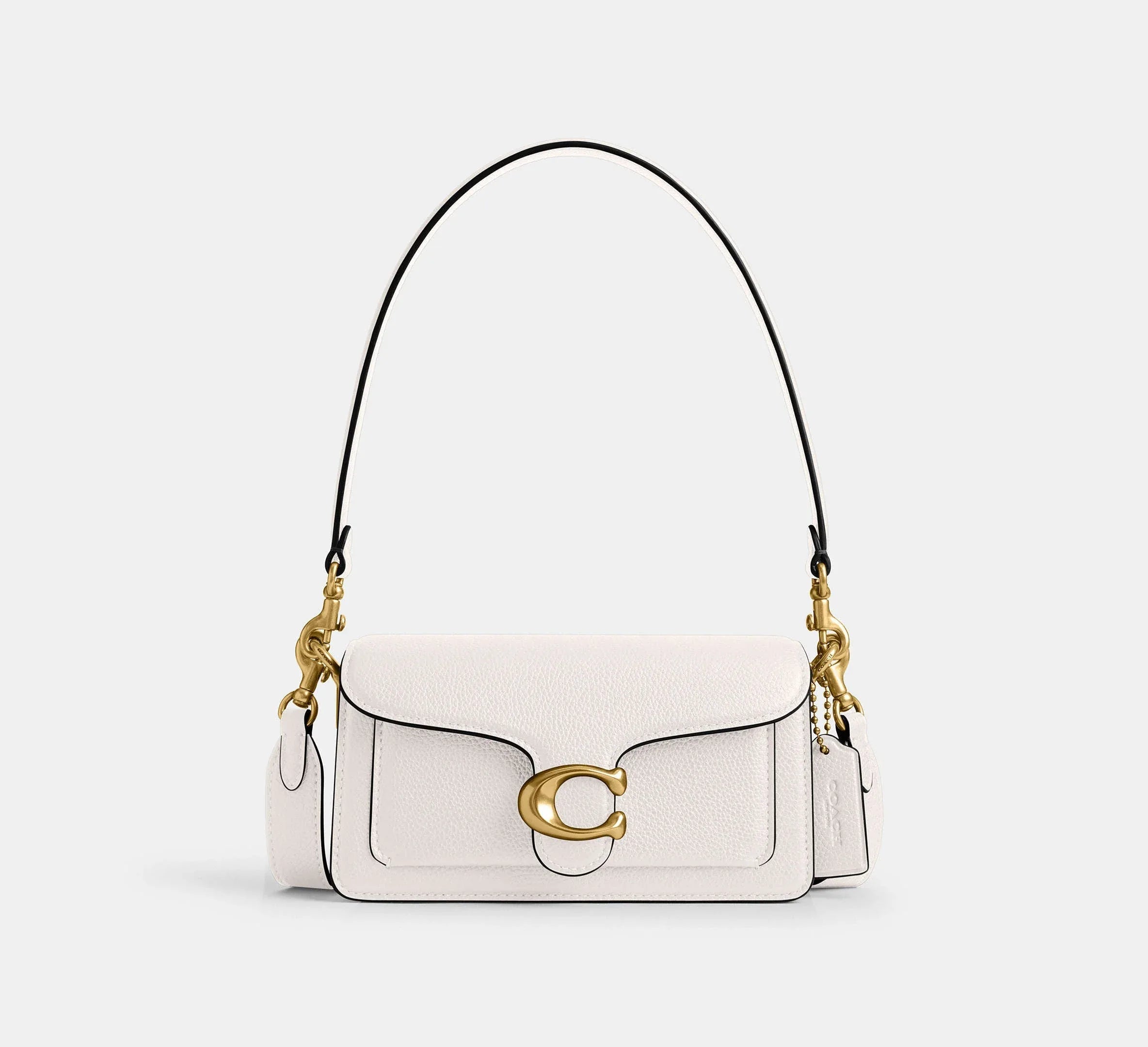 Coach Tabby Shoulder Bag 20 – Brass/Chalk - Mind Türkiye