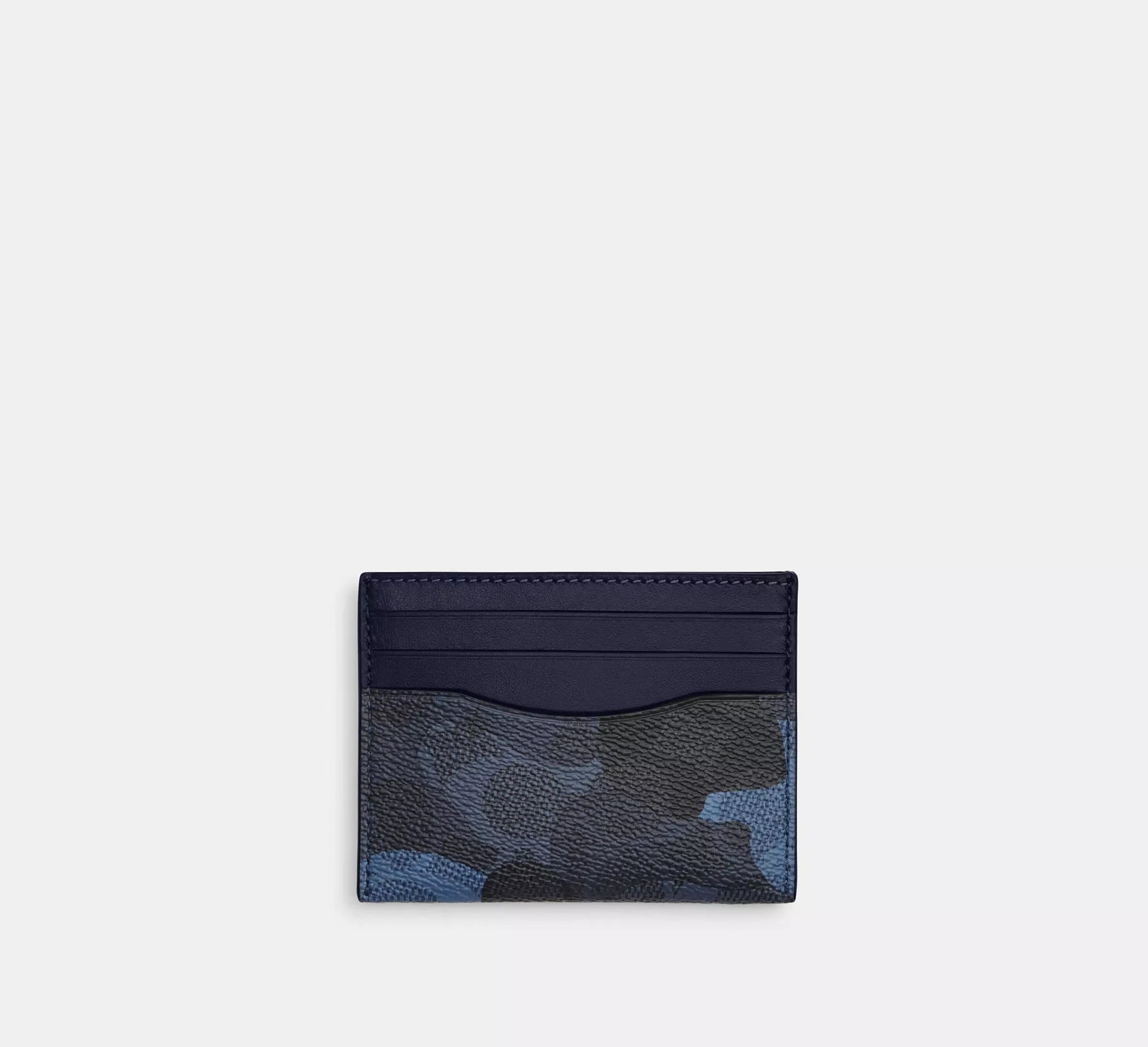 Coach Slim Id Card Case In Signature Camo Print – Blue Multi - Mind Türkiye
