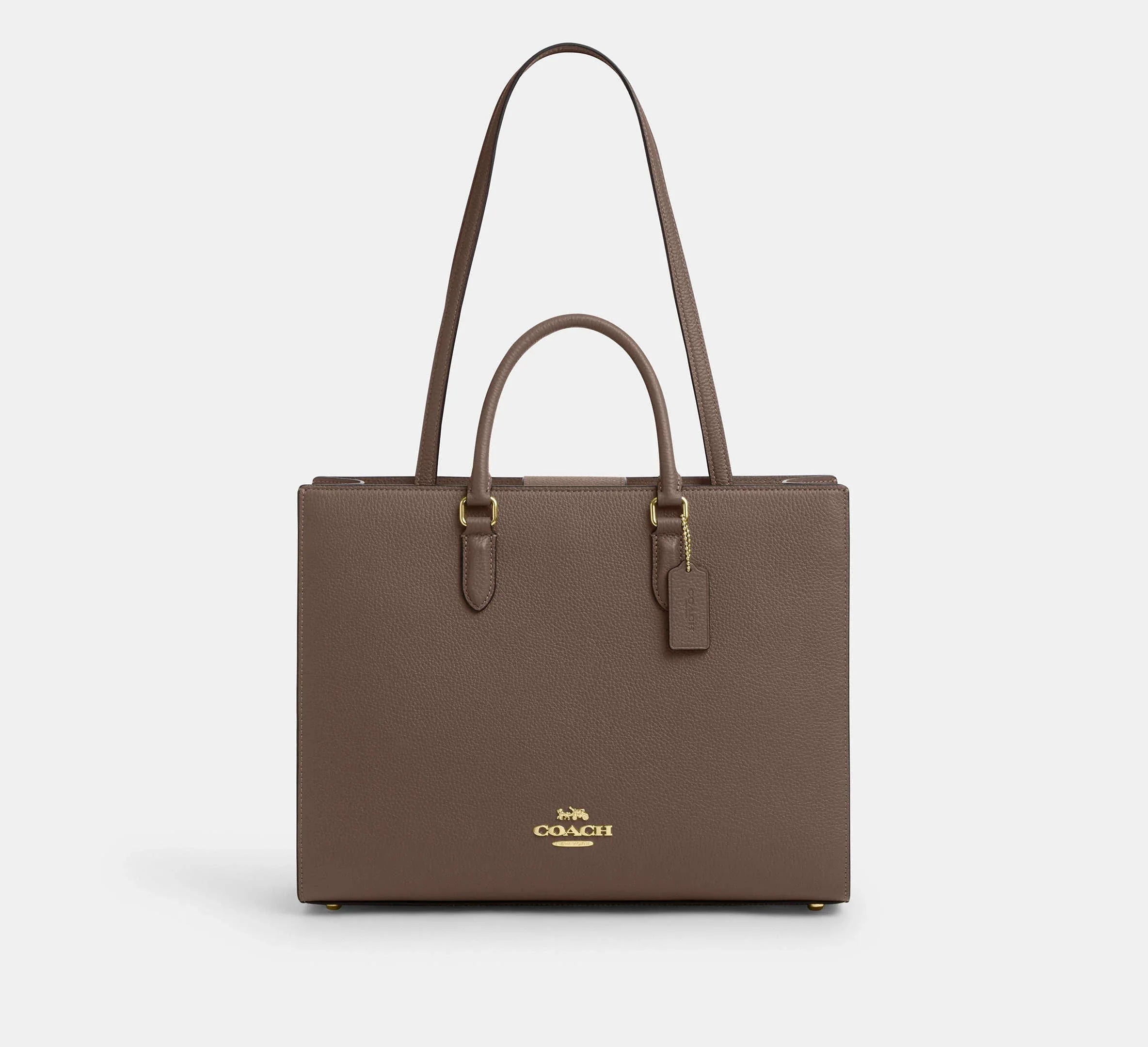 Coach Maggie Tote Bag – Gold/Dark Stone - Mind Türkiye