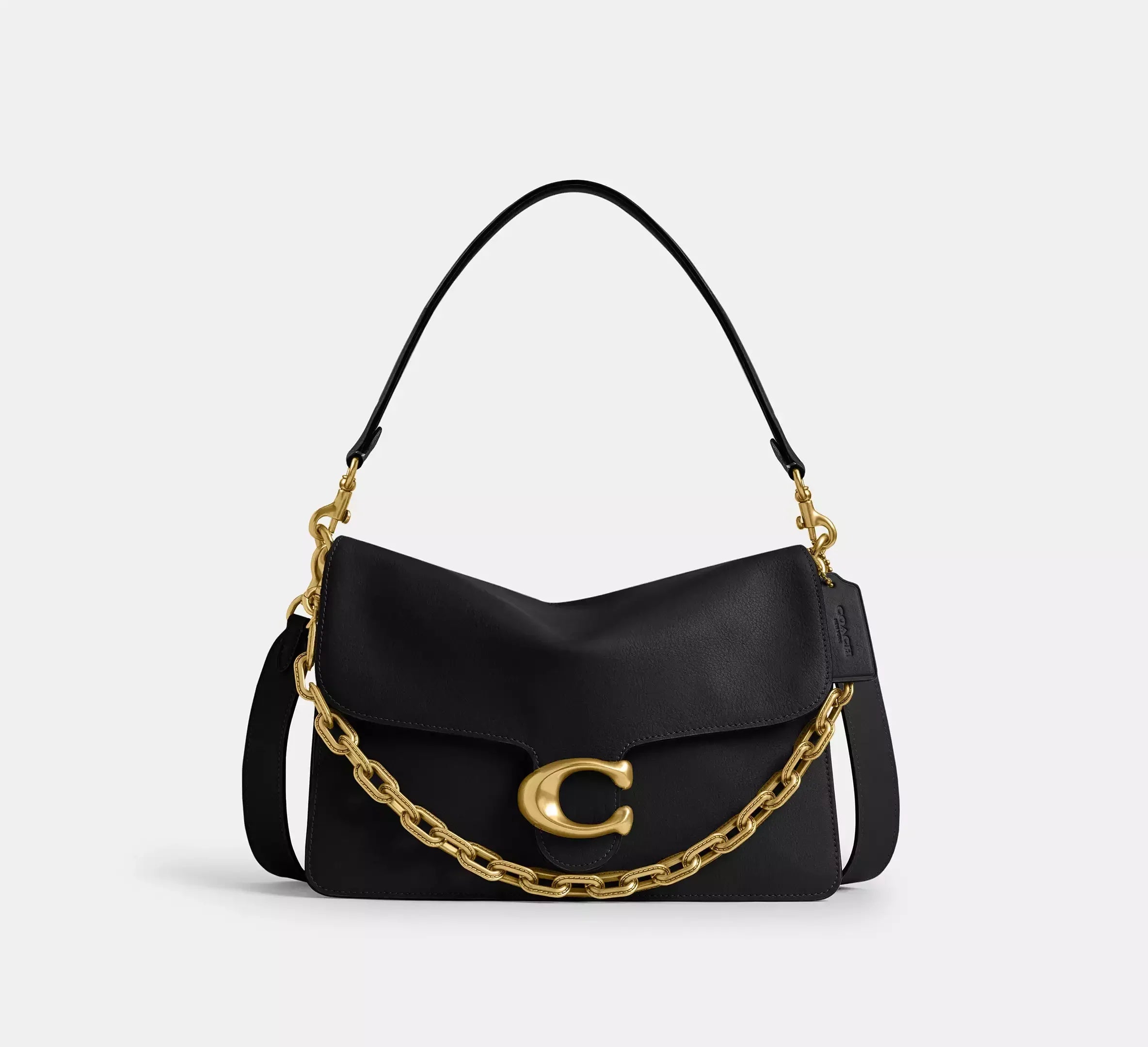 Coach Chain Tabby Shoulder Bag 30 – Brass/Black - Mind Türkiye