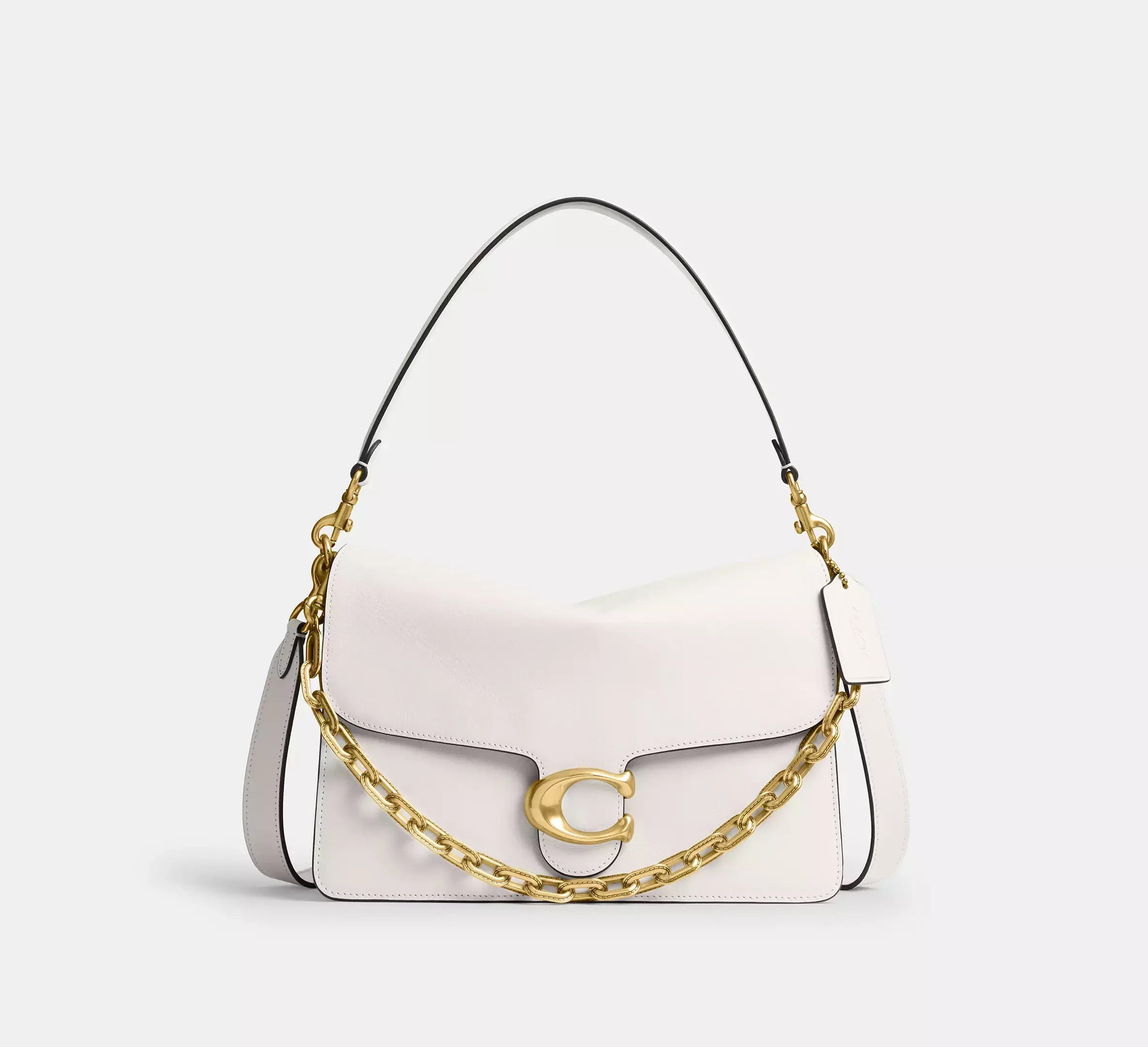 Coach Chain Tabby Shoulder Bag 30 – Brass/Chalk - Mind Türkiye