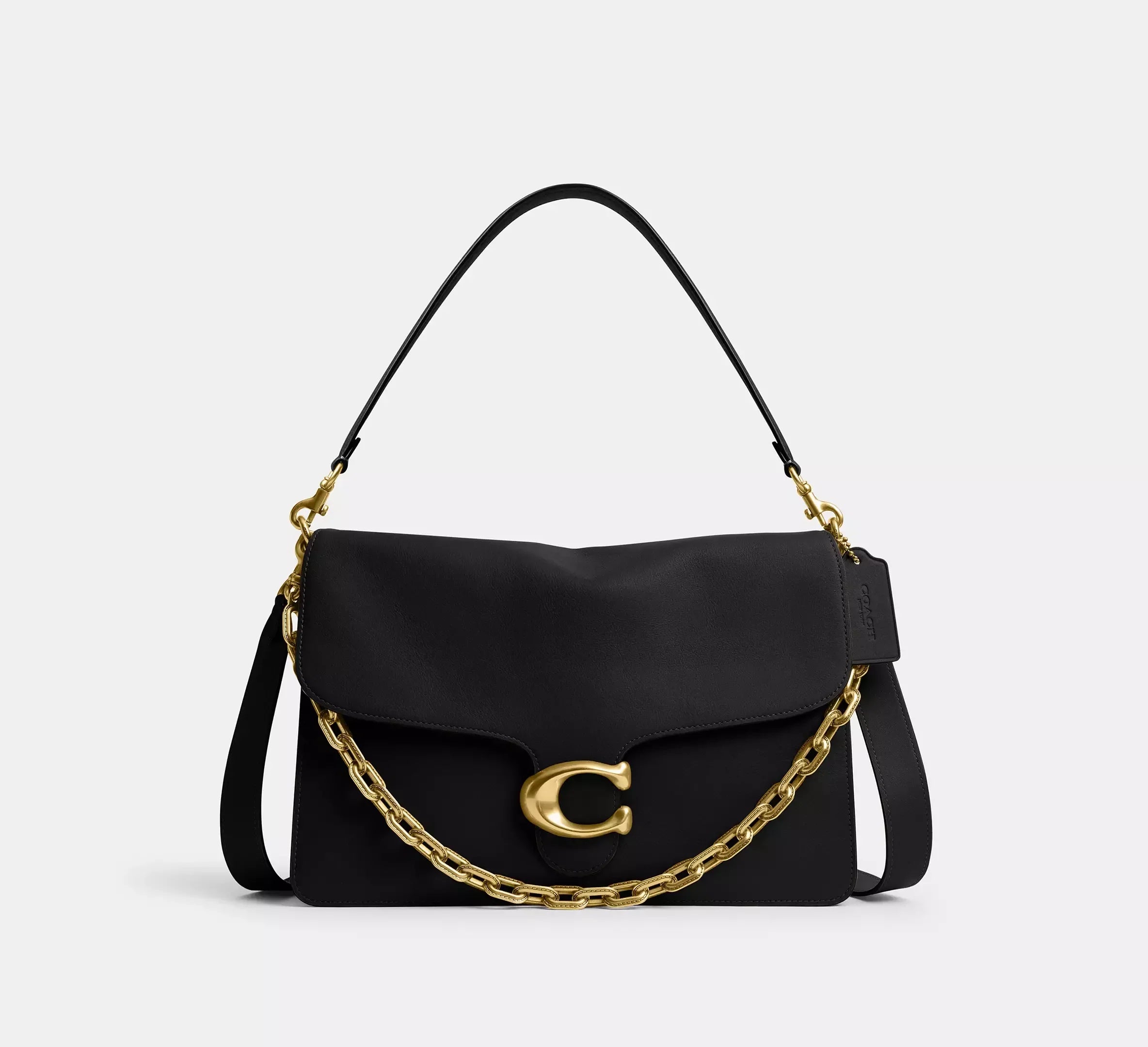 Coach Chain Tabby Shoulder Bag 35 – Brass/Black - Mind Türkiye