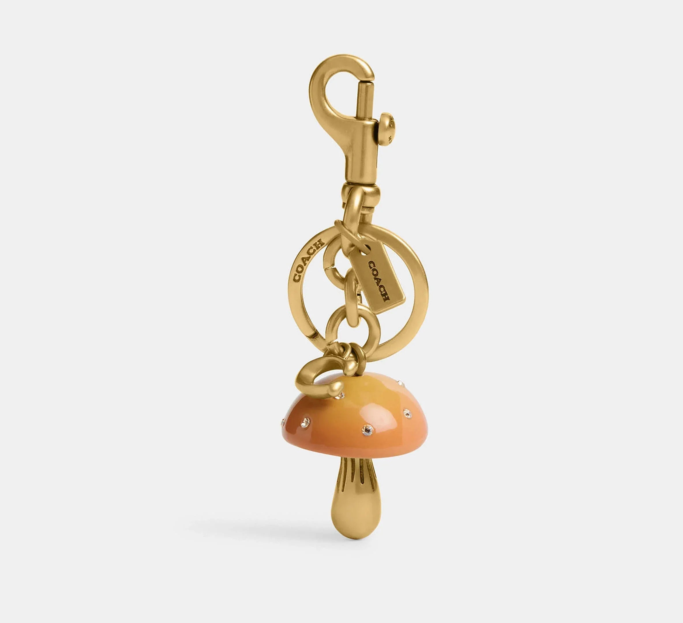 Coach Mushroom Bag Charm – Brass/Mustard - Mind Türkiye