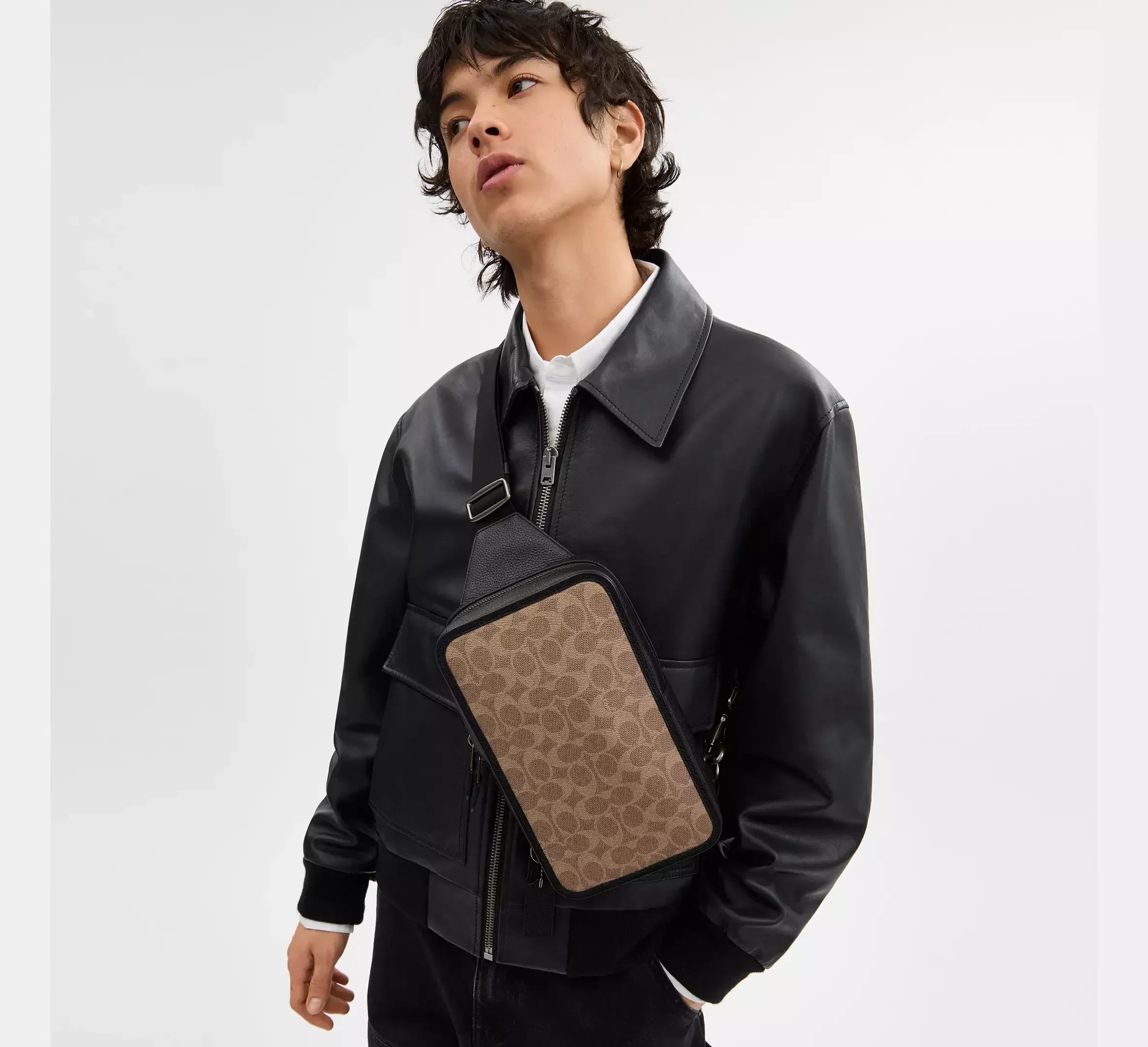 Coach Sullivan Pack In Signature – Gunmetal/Tan/Black - Mind Türkiye