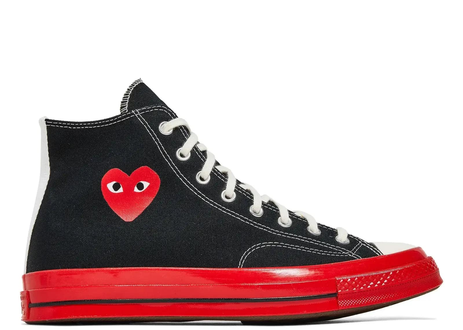 Converse Chuck Taylor All Star 70 Hi Comme Des Garcons Play Black Red Midsole - Mind Türkiye