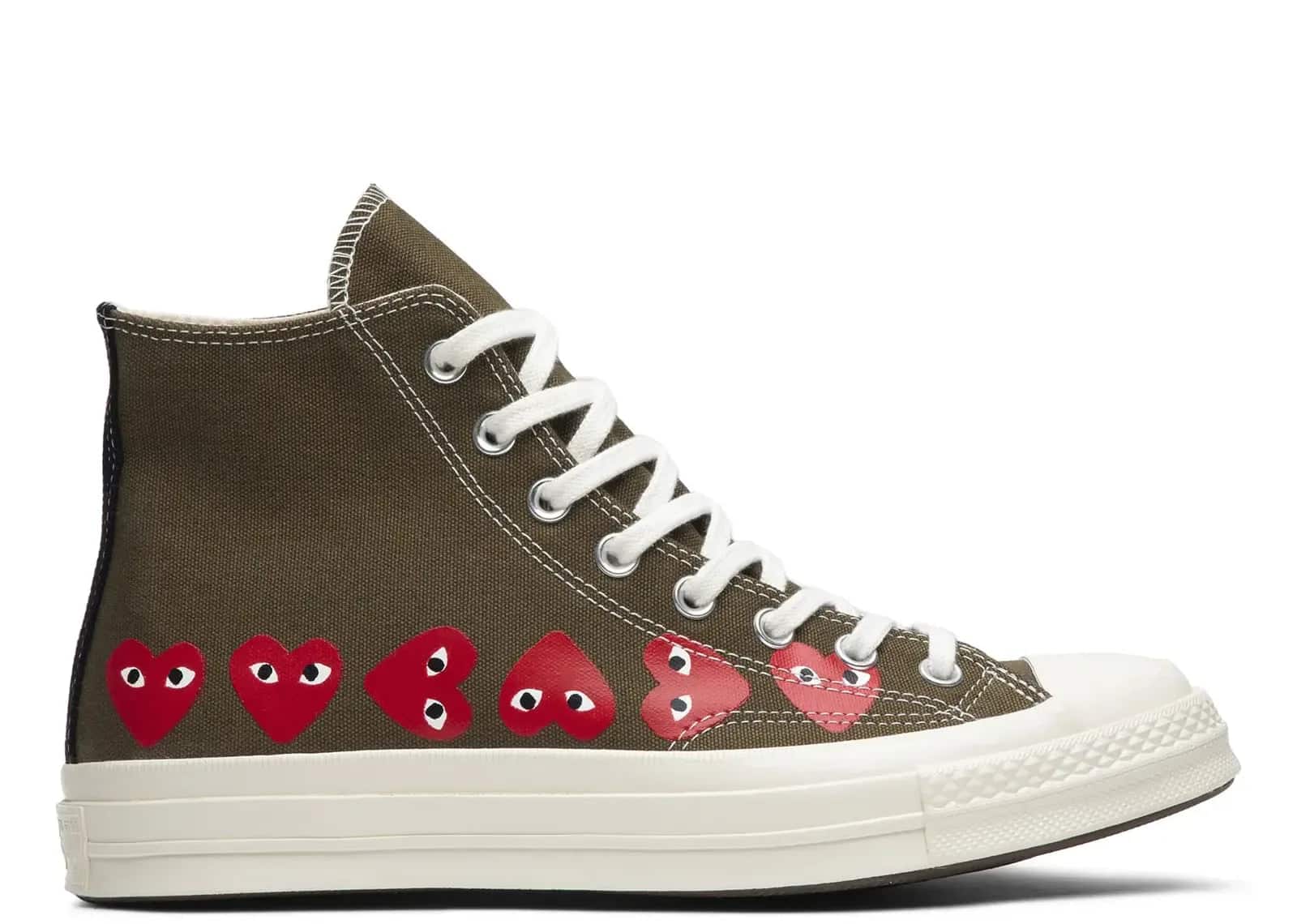 Converse Chuck Taylor All Star 70 Hi Comme Des Garcons PLAY Multi-Heart Green - Mind Türkiye