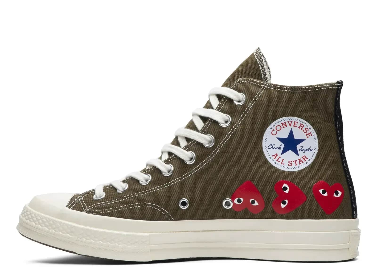 Converse Chuck Taylor All Star 70 Hi Comme Des Garcons PLAY Multi-Heart Green - Mind Türkiye