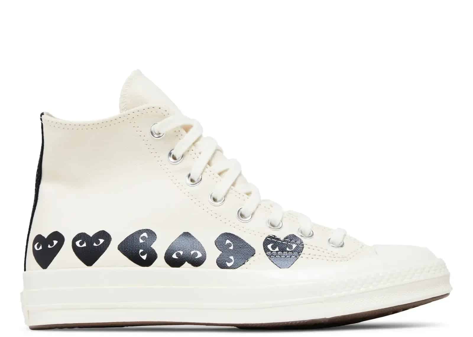 Converse Chuck Taylor All Star 70 Hi Comme Des Garcons PLAY Multi-Heart Milk - Mind Türkiye