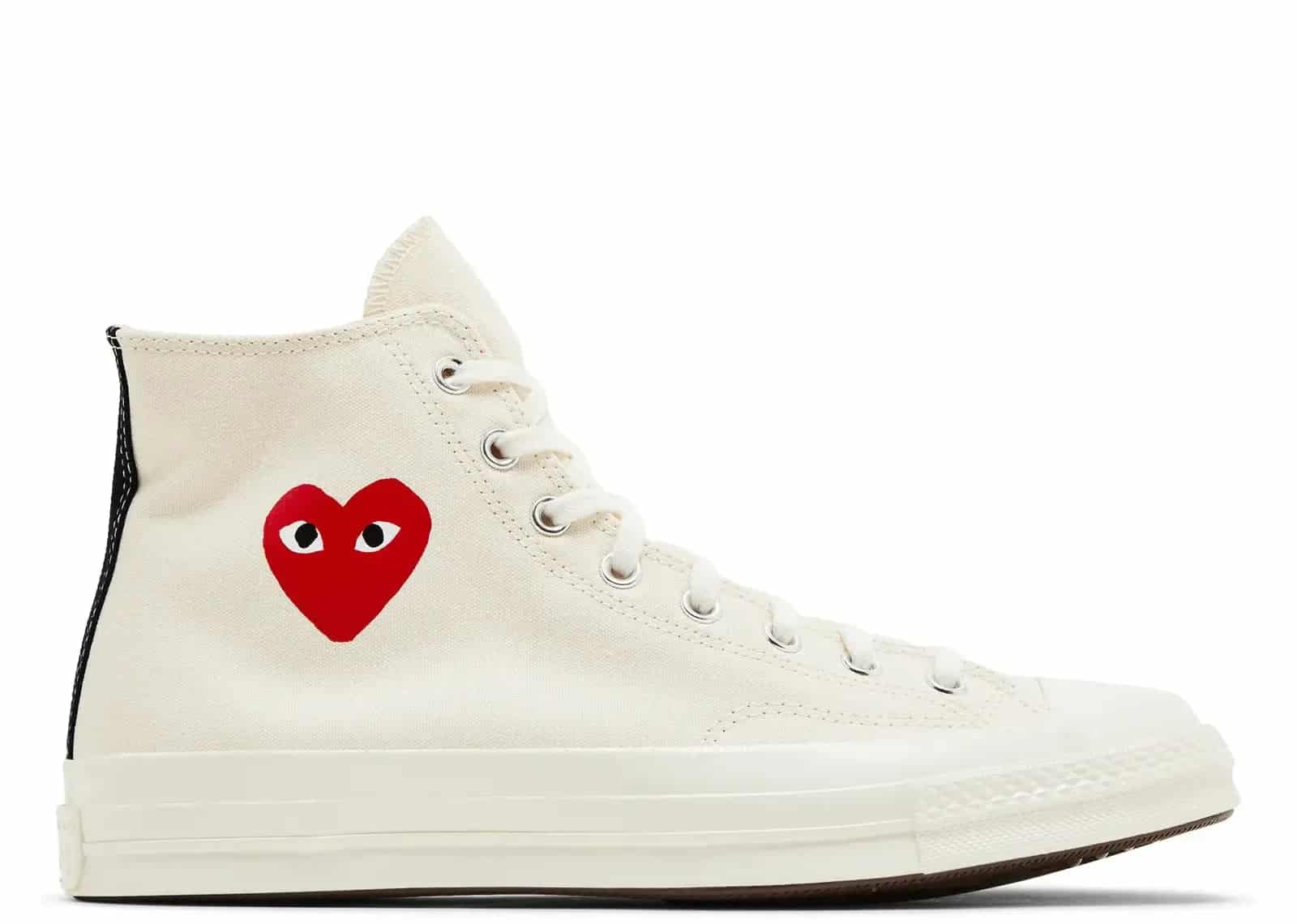 Converse Chuck Taylor All Star 70 Hi Comme Des Garcons PLAY Single Heart Milk - Mind Türkiye