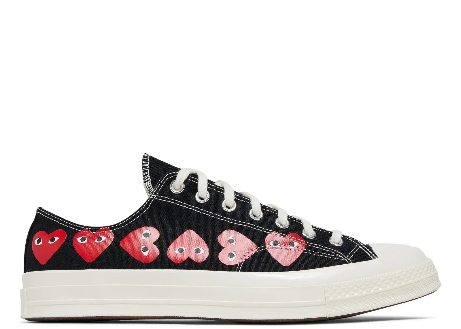Converse Chuck Taylor All Star 70 Ox Comme Des Garcons PLAY Multi-Heart Black - Mind Türkiye