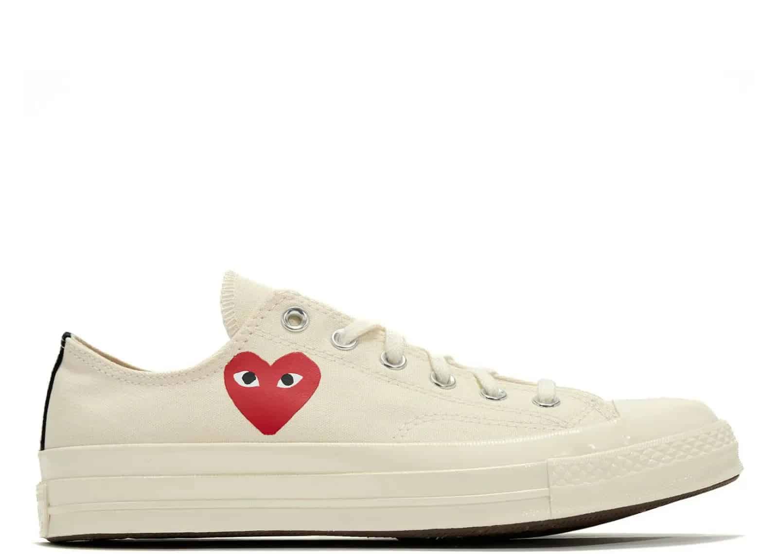 Converse Chuck Taylor All Star 70 Ox Comme Des Garcons PLAY Single Heart Milk - Mind Türkiye