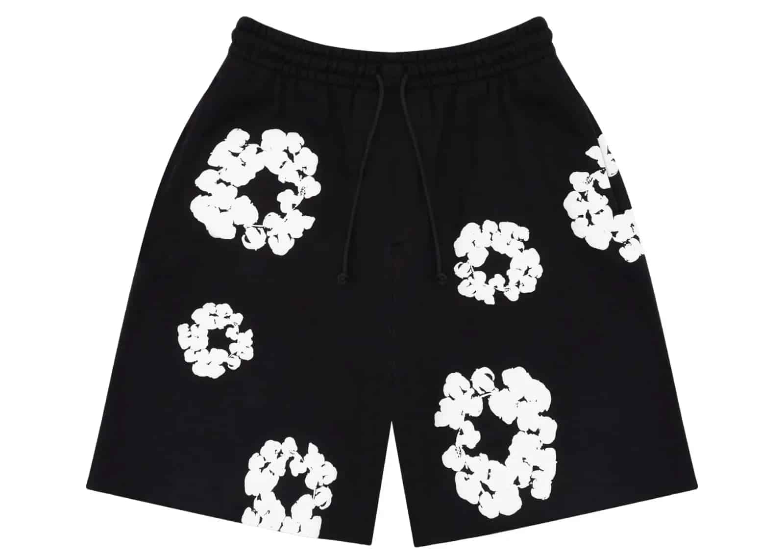 Denim Tears The Cotton Wreath Shorts Black - Mind Türkiye