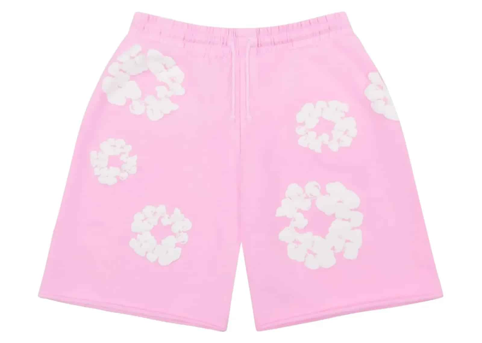 Denim Tears The Cotton Wreath Sweatshorts Powder Pink - Mind Türkiye
