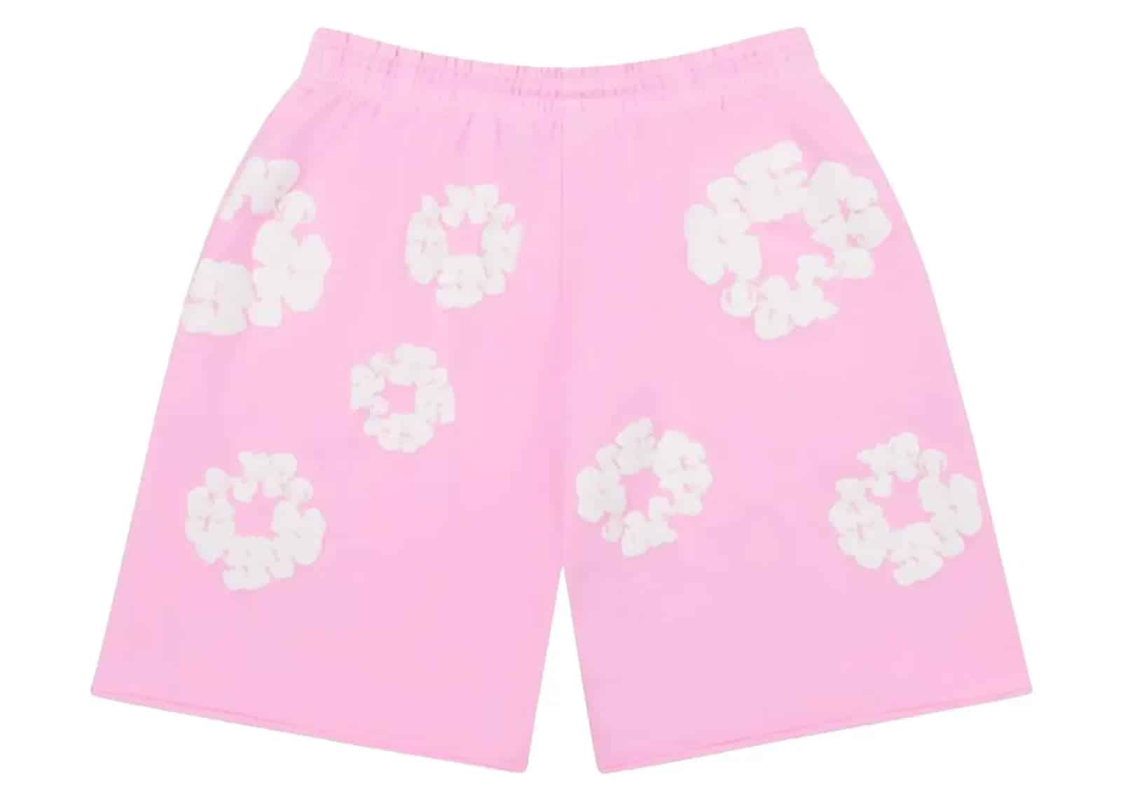 Denim Tears The Cotton Wreath Sweatshorts Powder Pink - Mind Türkiye
