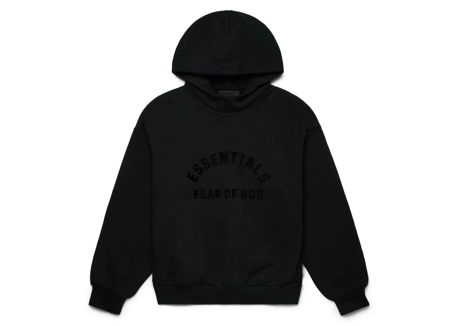 Fear of God Essentials Arch Logo Hoodie Jet Black - Mind Türkiye