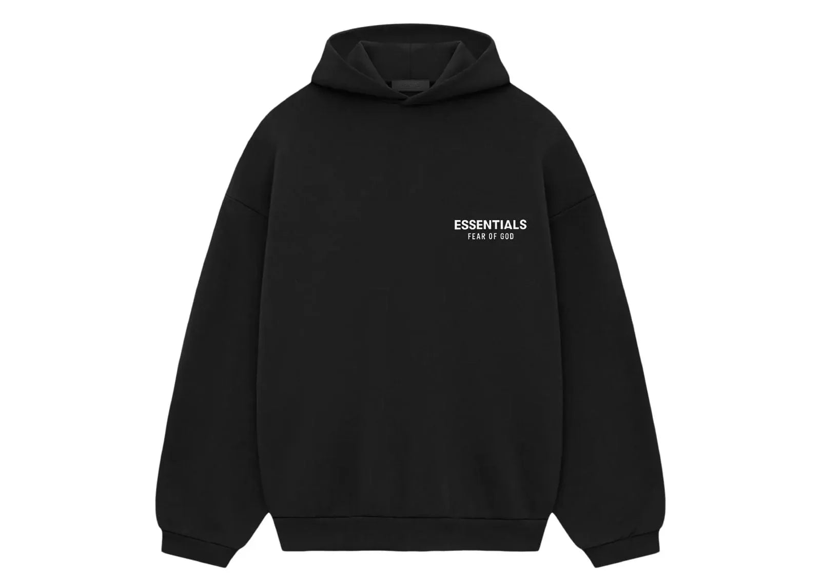 Fear Of God Essentials Fleece Hoodie (FW24) Black - Mind Türkiye