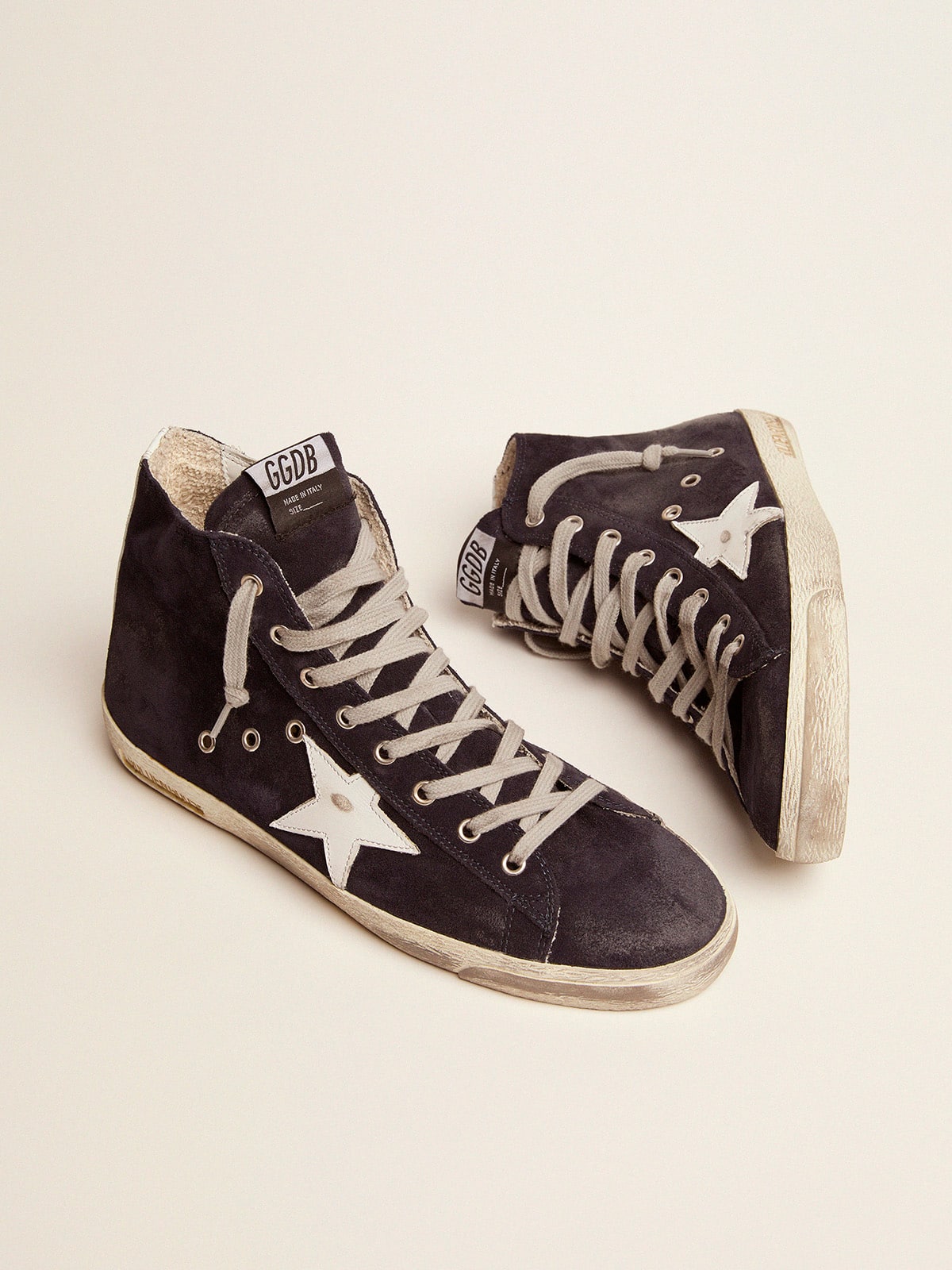 Golden Goose Men’s Francy In Leather With Leather Star And Heel Tab - Mind Türkiye