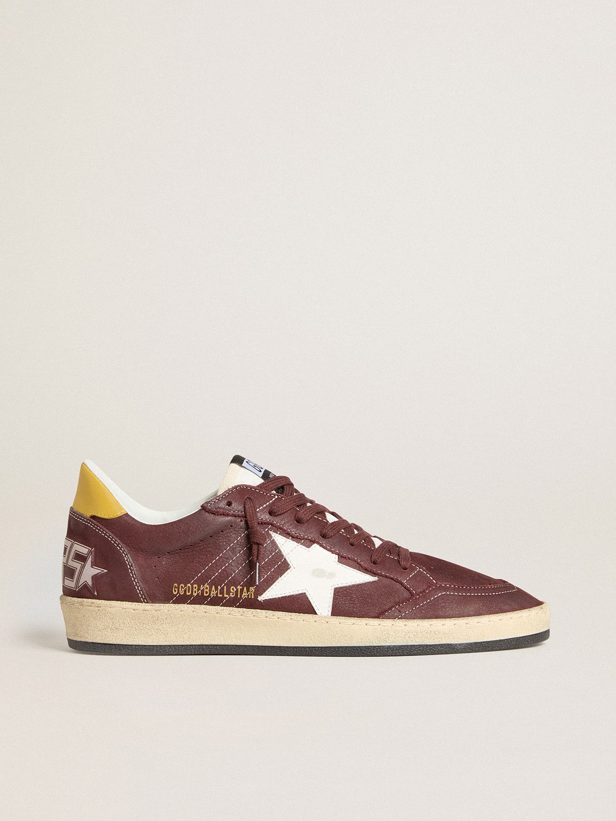 Golden Goose Men’s Ball Star In Chocolate Nubuck With Leather Star And Heel Tab - Mind Türkiye