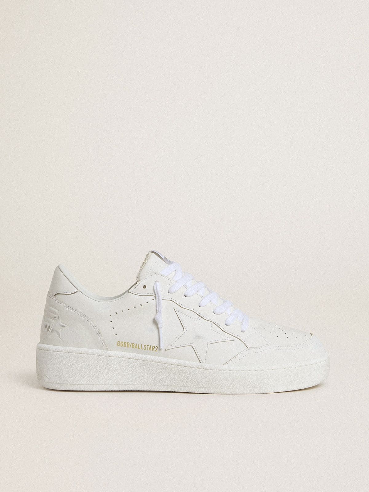 Golden Goose Men’s Ball Star With White Leather Star And Heel Tab