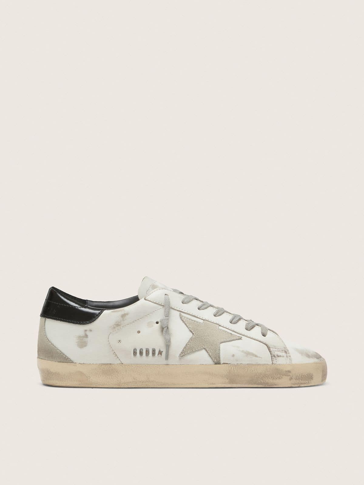 Golden Goose Women’s Super-Star With Black Heel Tab And Metal Stud Lettering