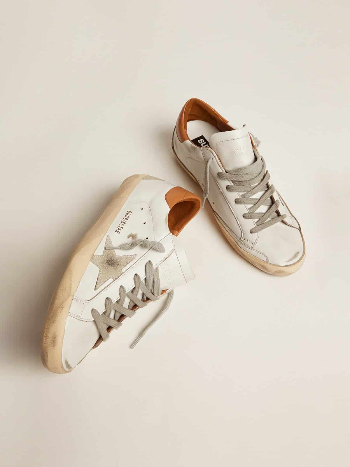 Golden Goose Women’s Super-Star Sneakers With Suede Star And Brown Heel Tab - Mind Türkiye
