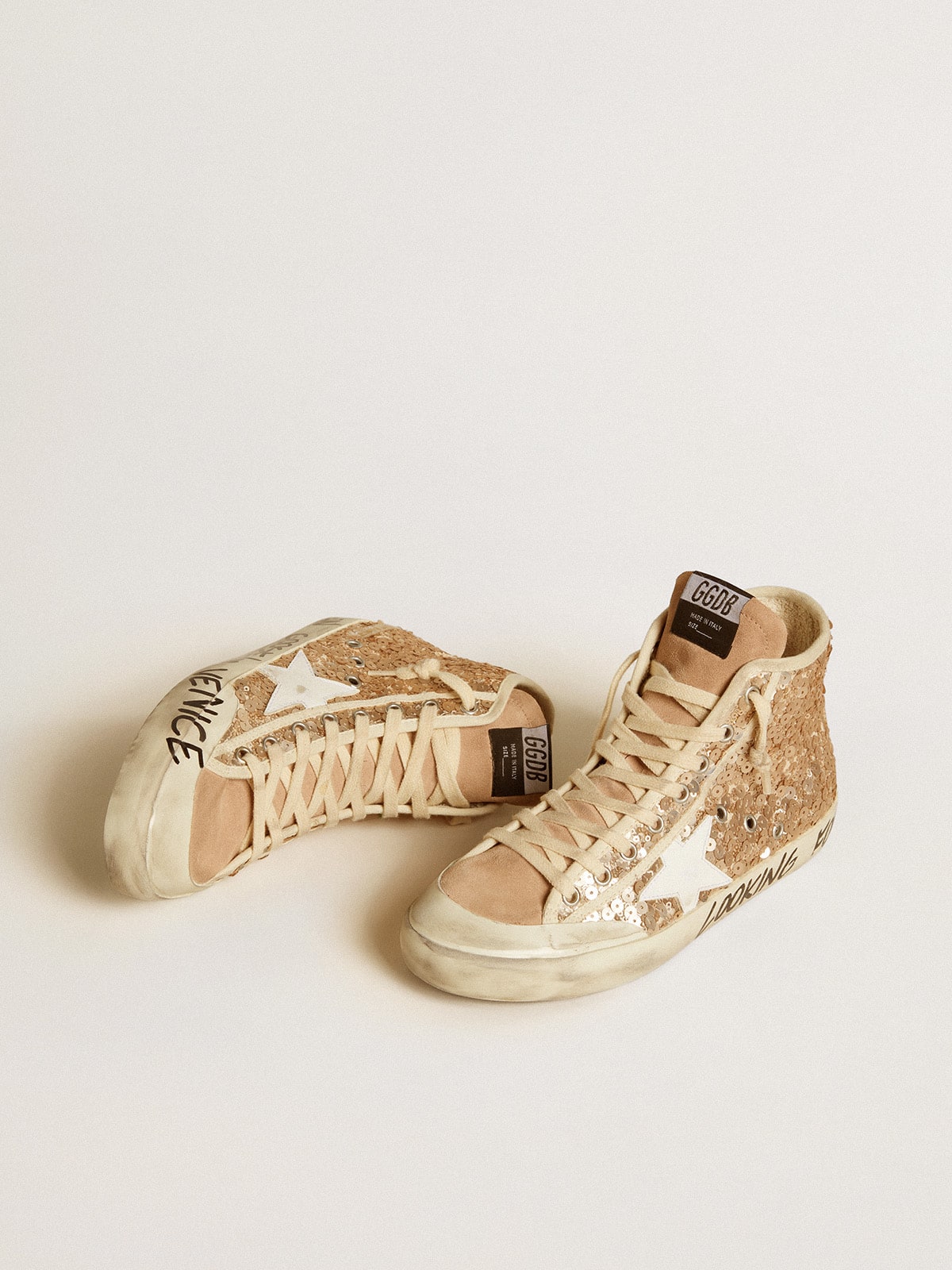 Golden Goose Francy Penstar In Sequins With Leather Star And Suede Inserts - Mind Türkiye