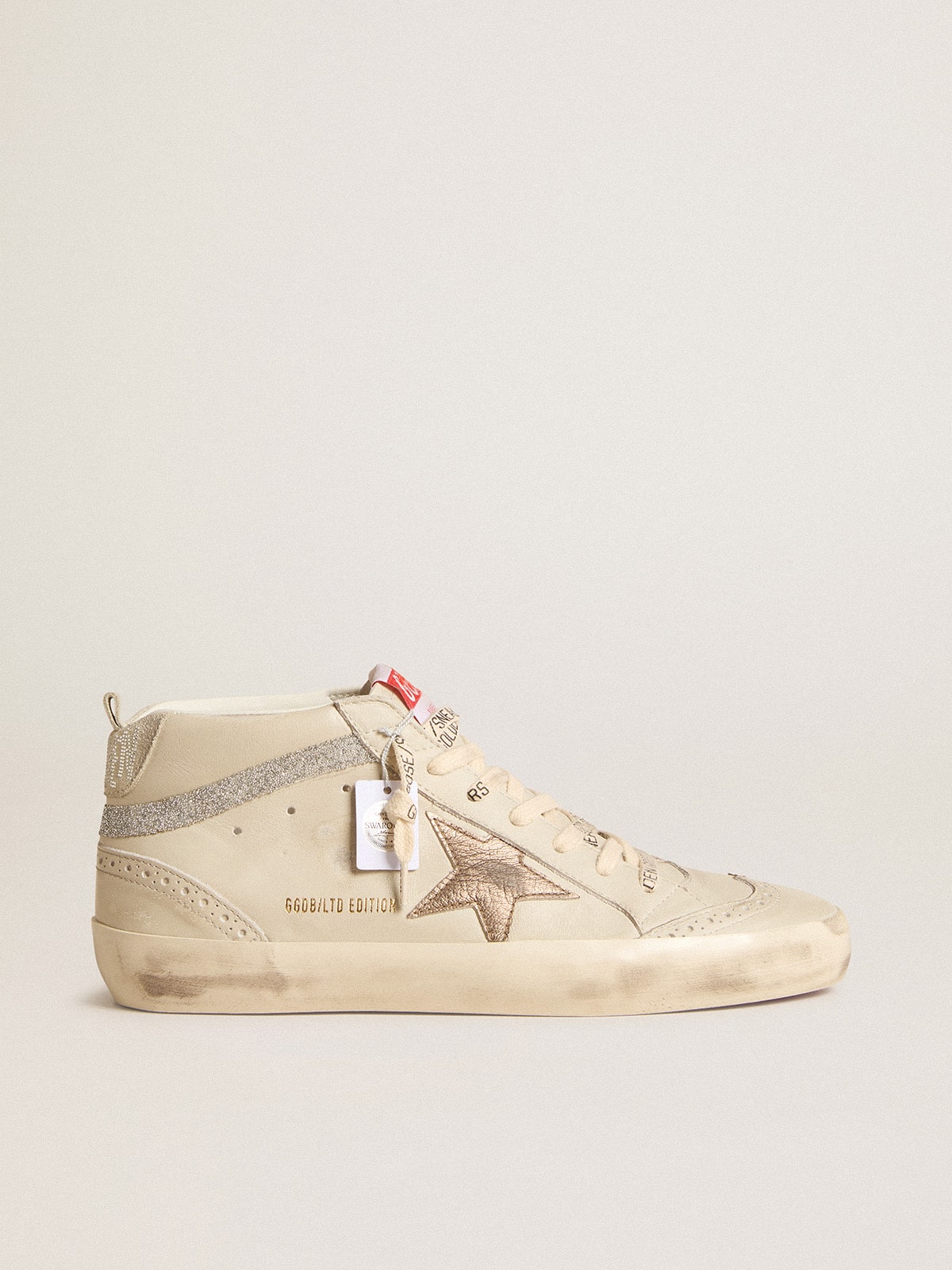 Golden Goose Women’s Mid Star LTD With Bronze Leather Star And Swarovski Crystal Flash - Mind Türkiye