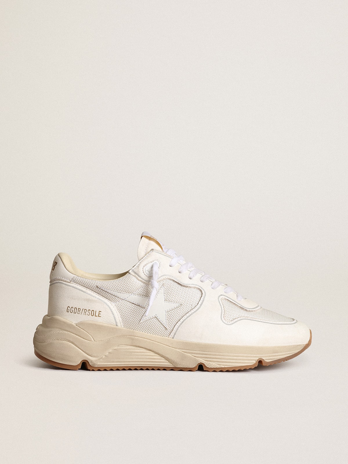 Golden Goose Women’s Running Sole In Mesh And White Nappa - Mind Türkiye