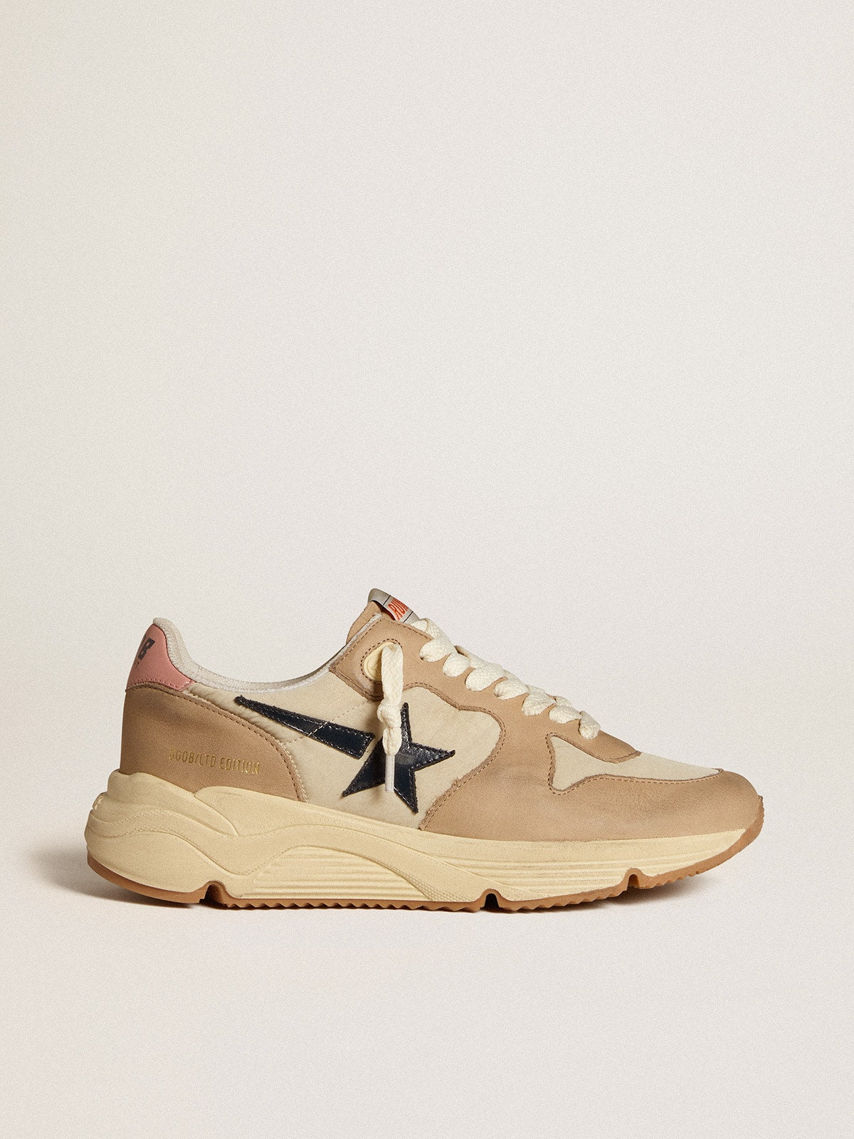 Golden Goose Running Sole Ltd In Nylon And Nubuck With Leather Star And Heel Tab - Mind Türkiye
